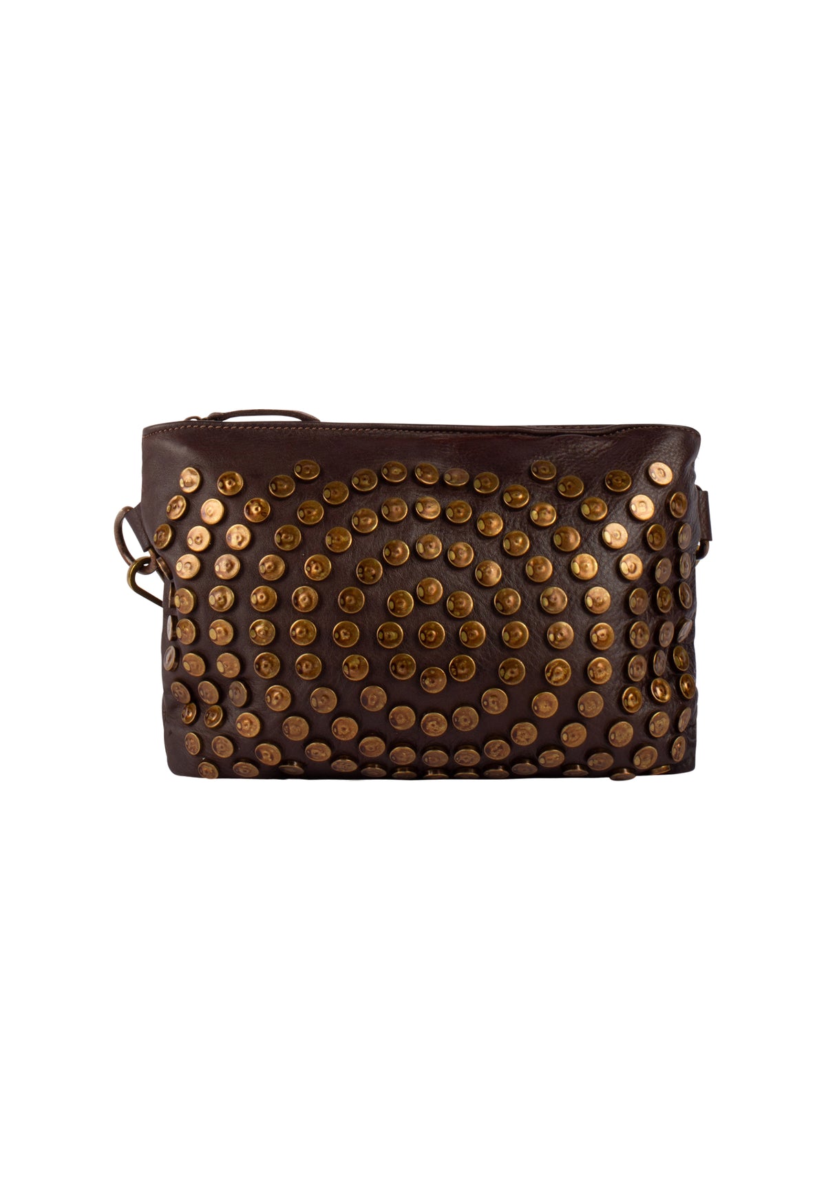 DreiMaster Vintage Damen-Ledertasche mit Nieten