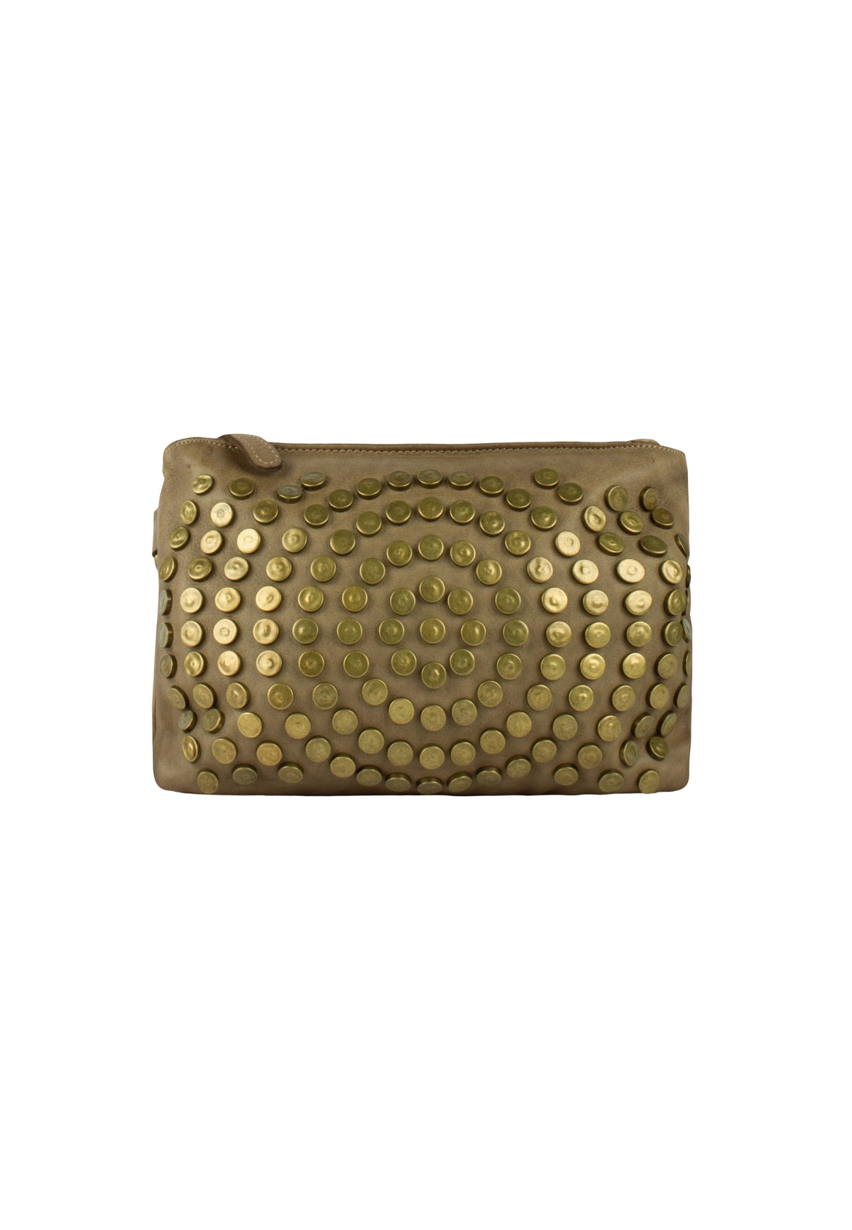 DreiMaster Vintage Damen-Ledertasche mit Nieten