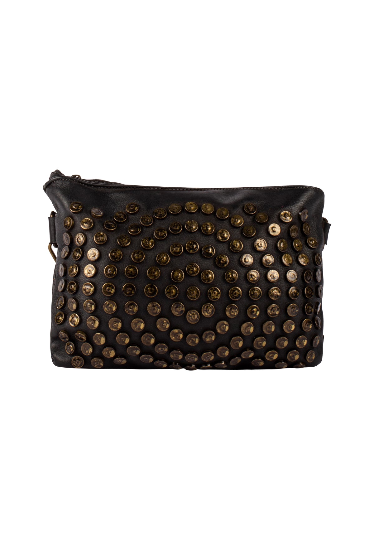 DreiMaster Vintage Damen-Ledertasche mit Nieten