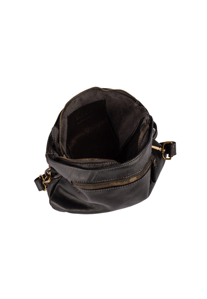DreiMaster Vintage Damen-Ledertasche mit Nieten