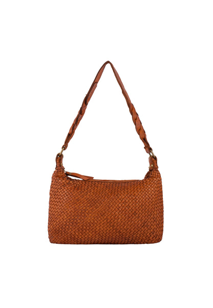 DreiMaster Vintage Damen-Schultertasche aus Leder