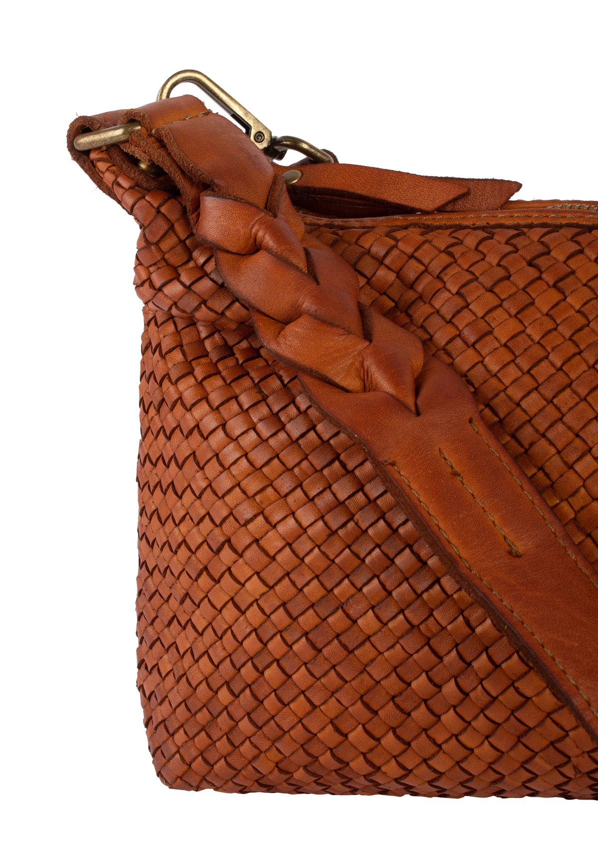 DreiMaster Vintage Damen-Schultertasche aus Leder