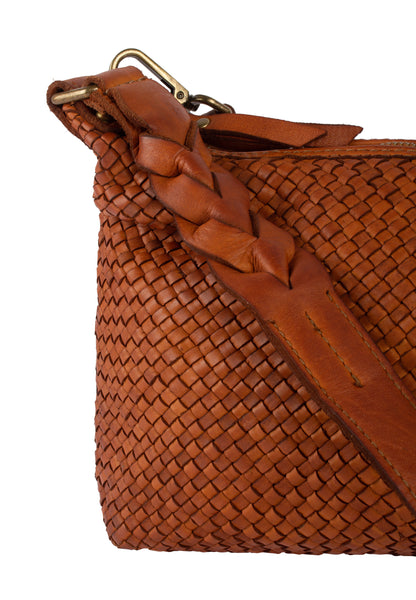 DreiMaster Vintage Damen-Schultertasche aus Leder