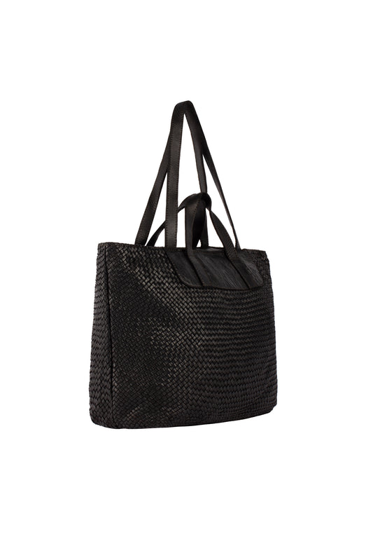 DreiMaster Vintage Damen Leder-Shopper