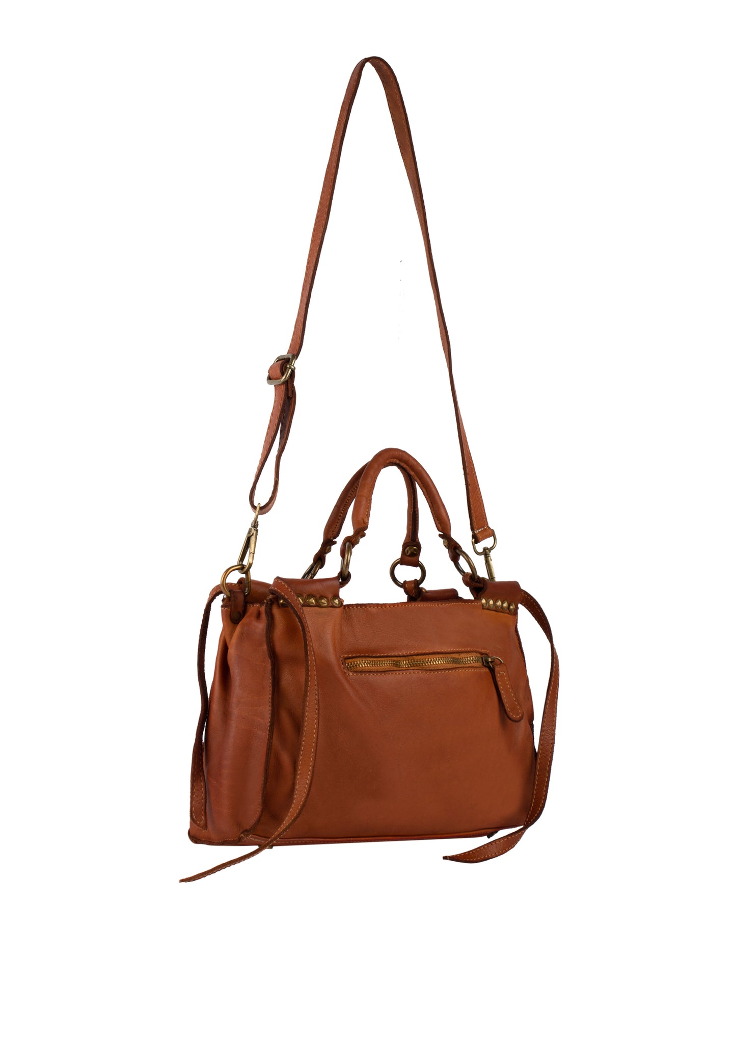 Dreimaster Vintage damska skórzana torebka