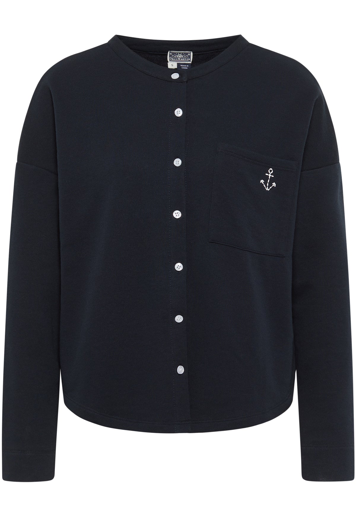 DreiMaster Maritim – bluza dresowa rozpinana