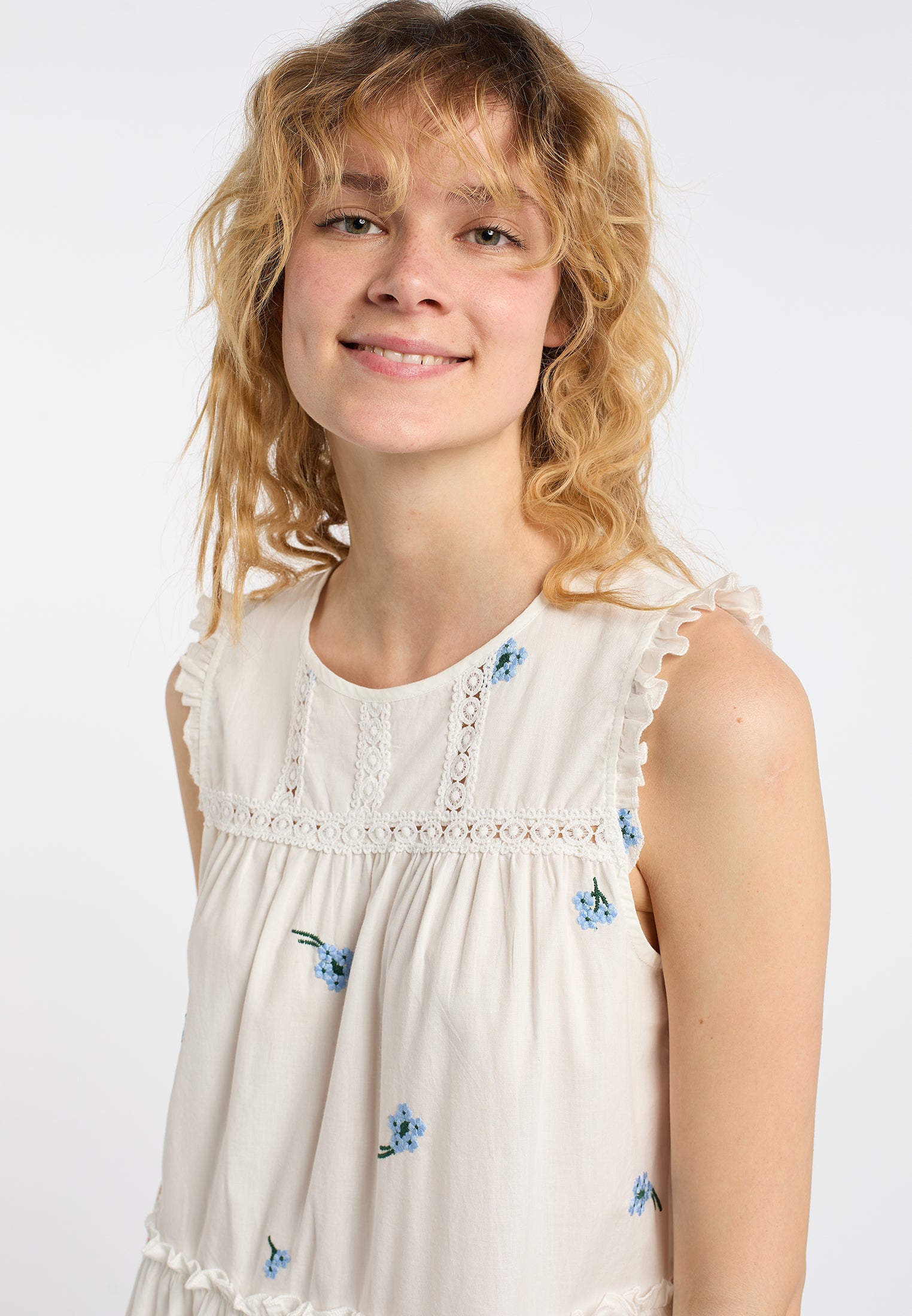 DreiMaster Vintage Damen Midi Kleid