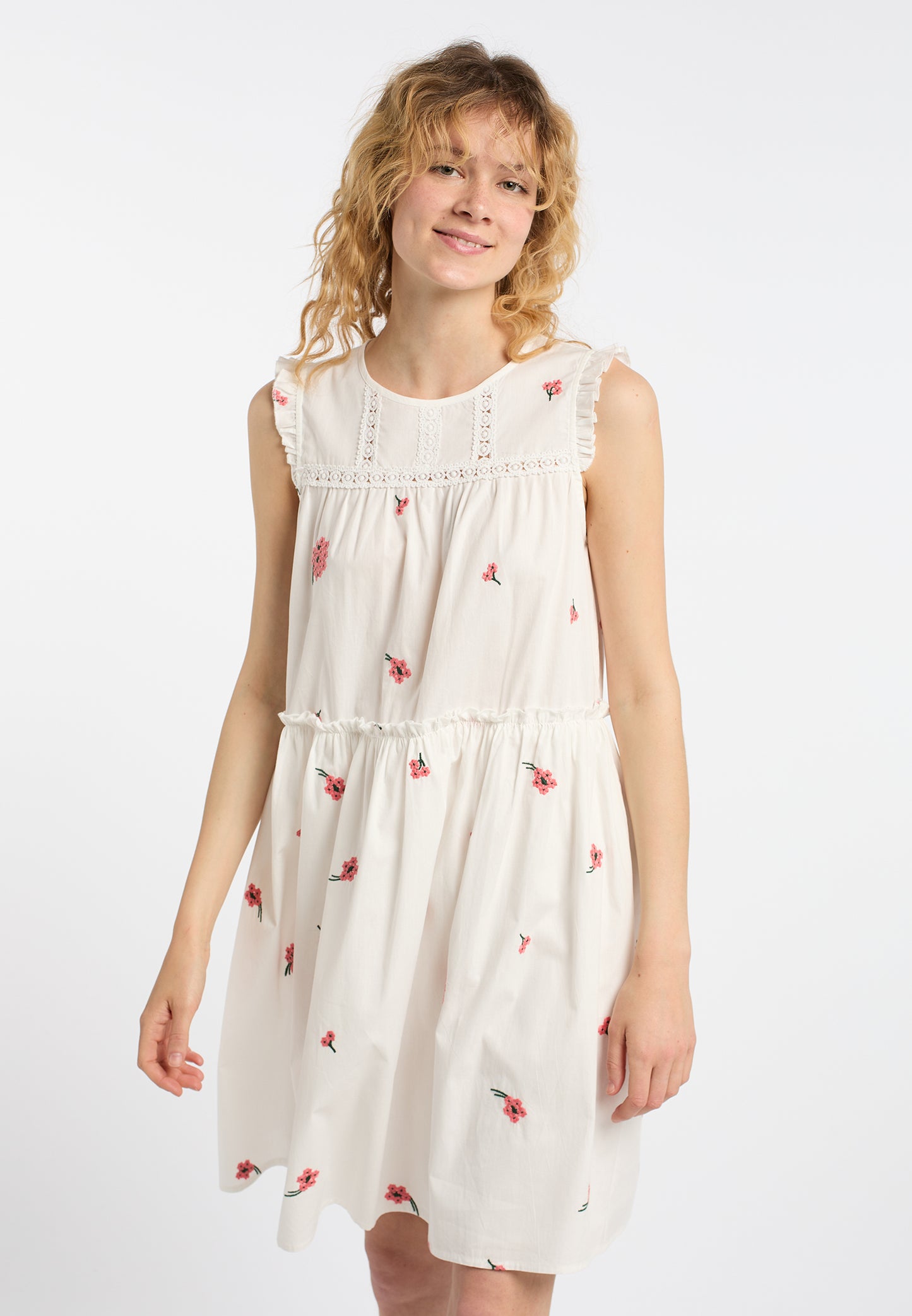 DreiMaster Vintage Damen Midi Kleid