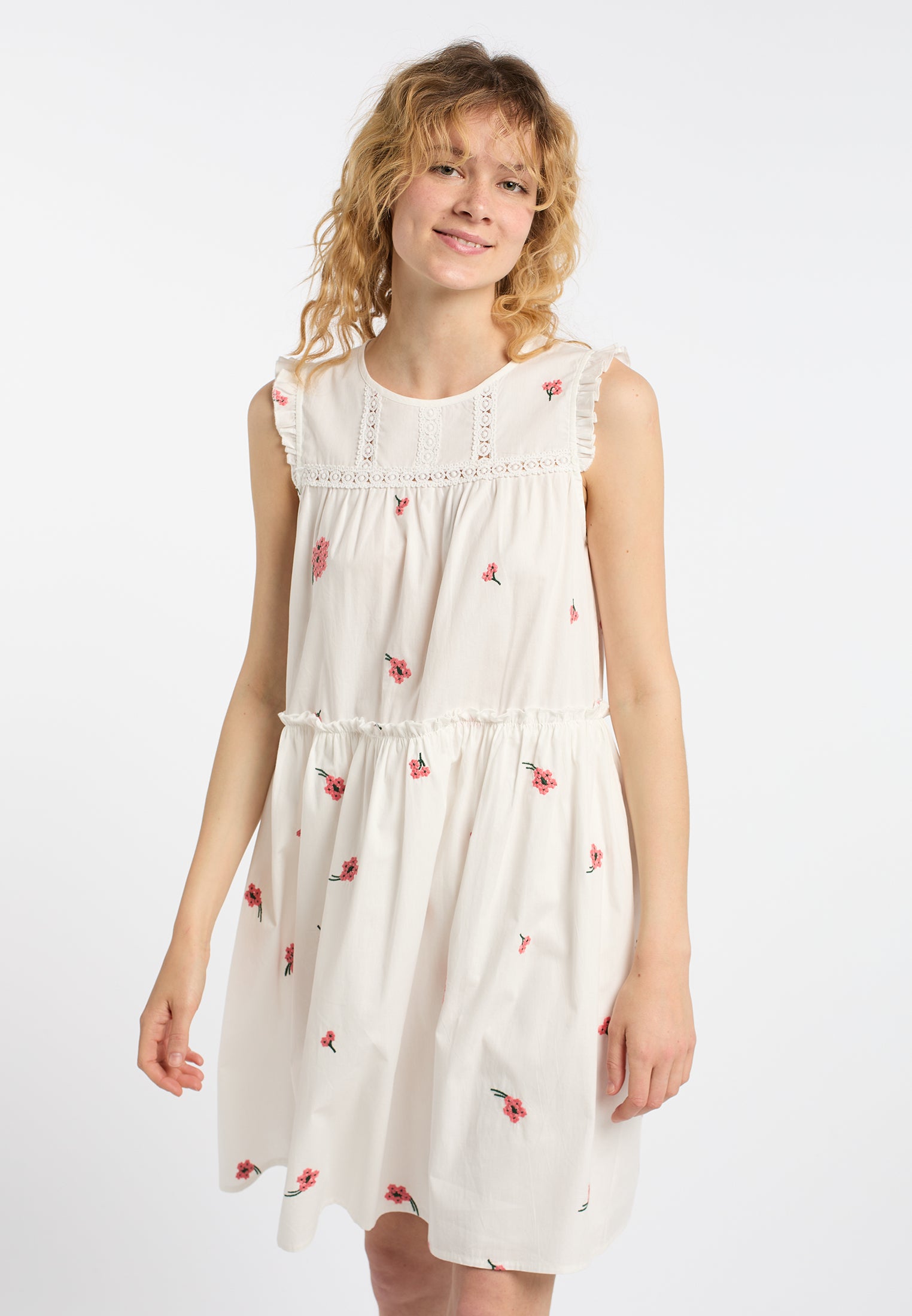 DreiMaster Vintage Damen Midi Kleid