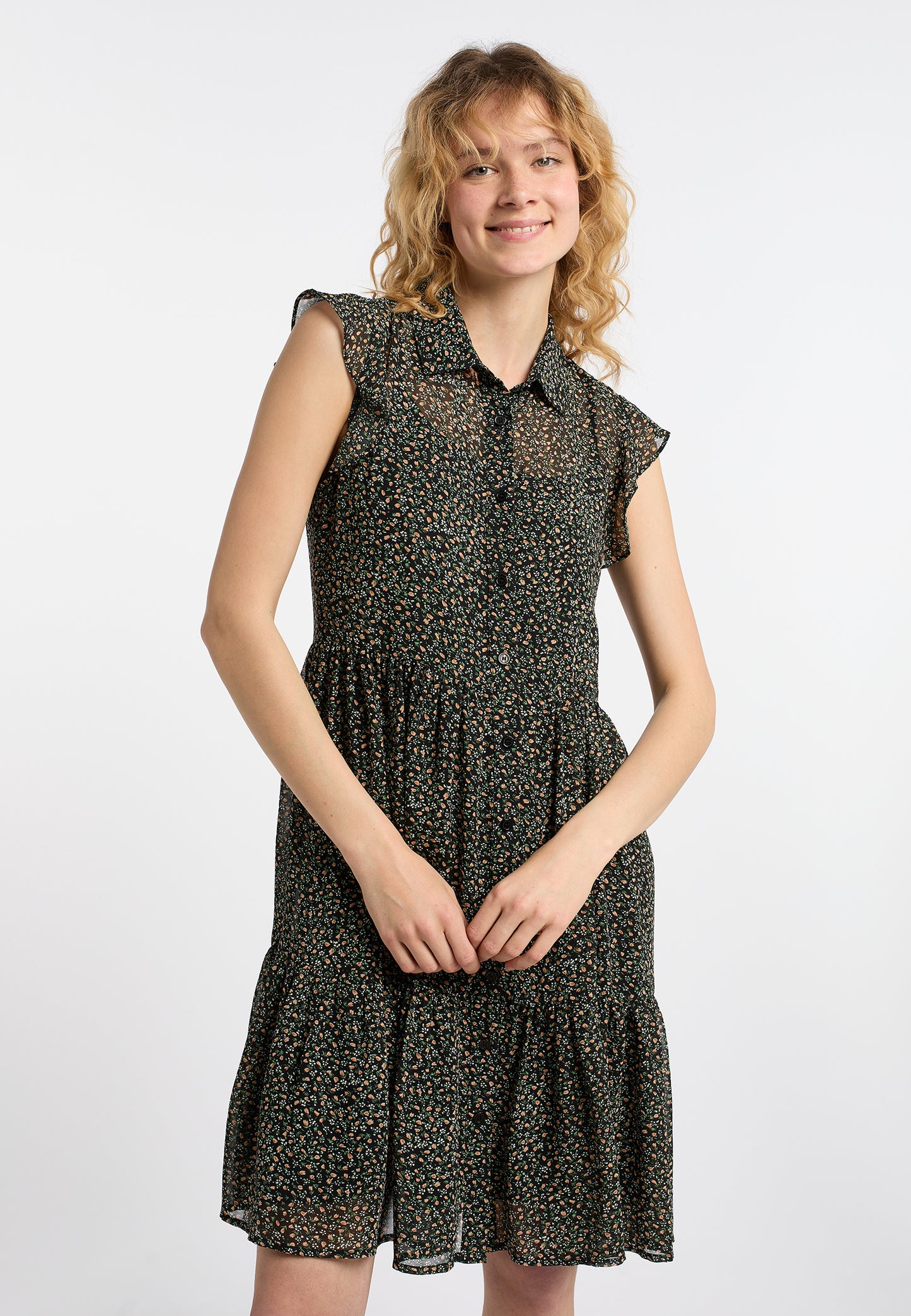 DreiMaster Vintage Damen Blusen Kleid