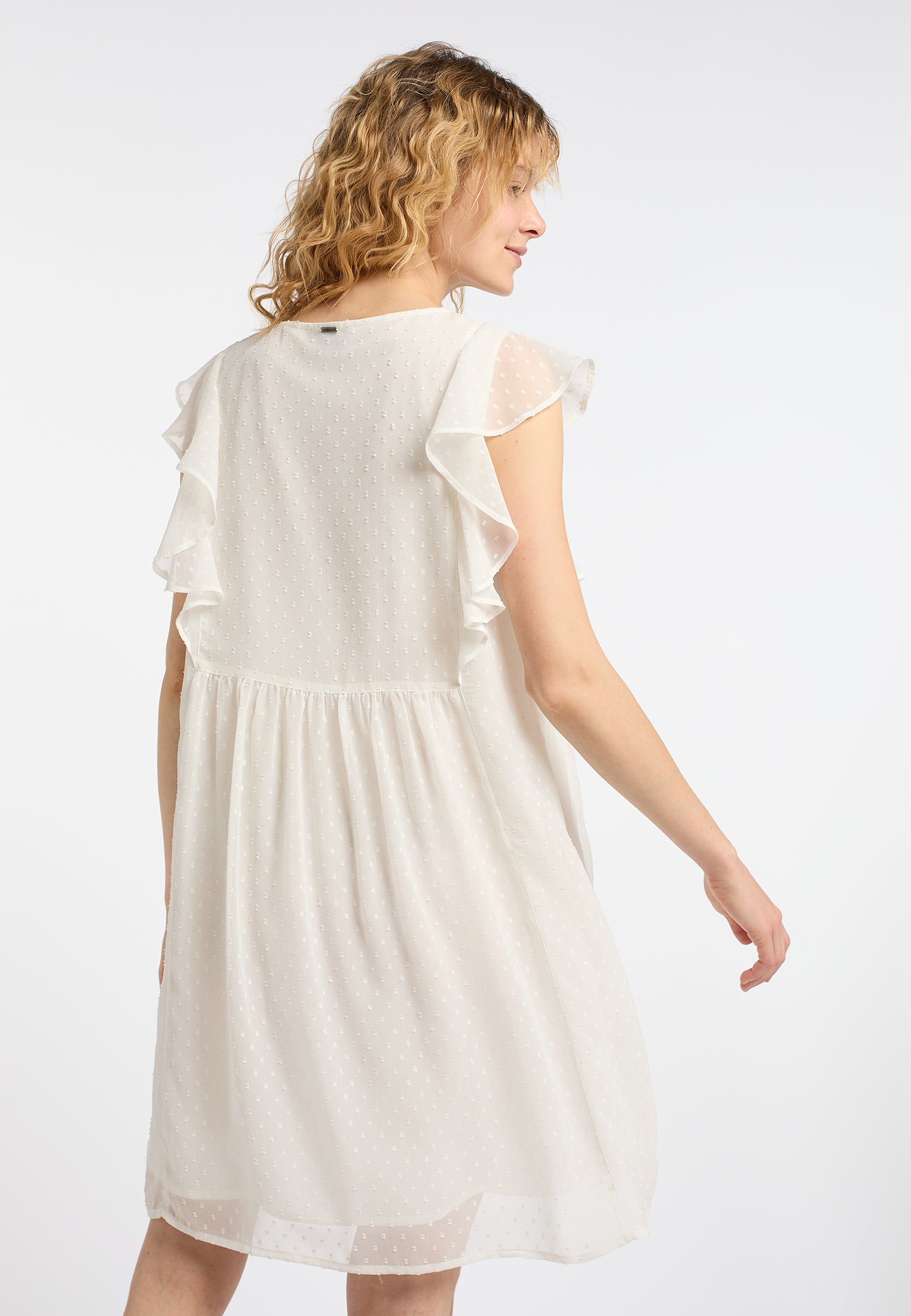 Midikleid mit Rüschen