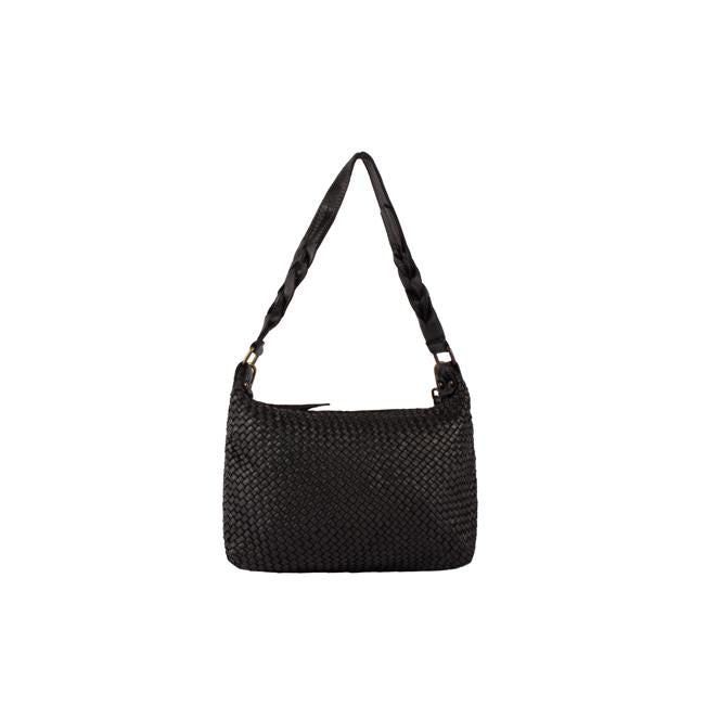 DreiMaster Vintage Damen-Schultertasche aus Leder