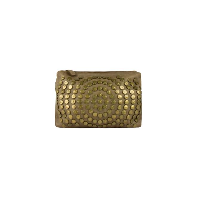 DreiMaster Vintage Damen-Ledertasche mit Nieten