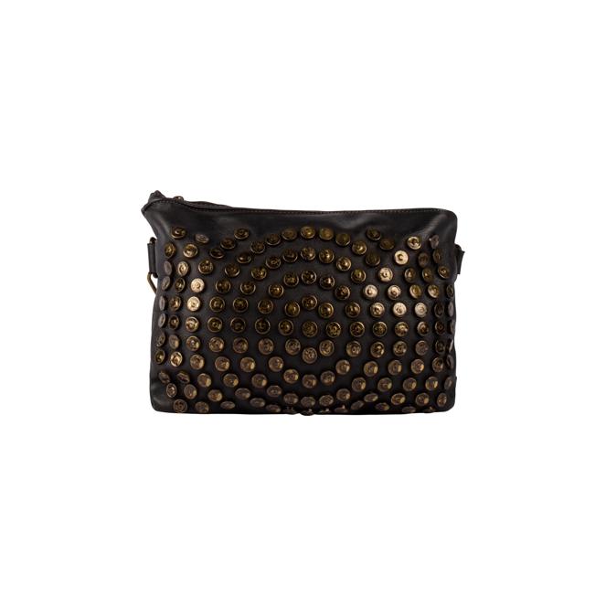 DreiMaster Vintage Damen-Ledertasche mit Nieten