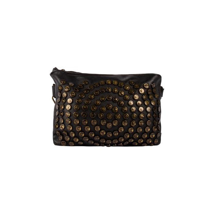 DreiMaster Vintage Damen-Ledertasche mit Nieten
