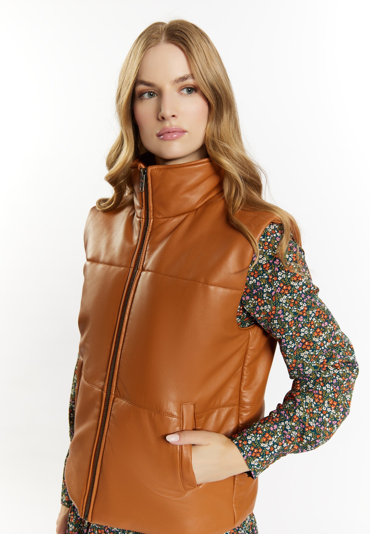 DreiMaster Vintage Damen Lederweste