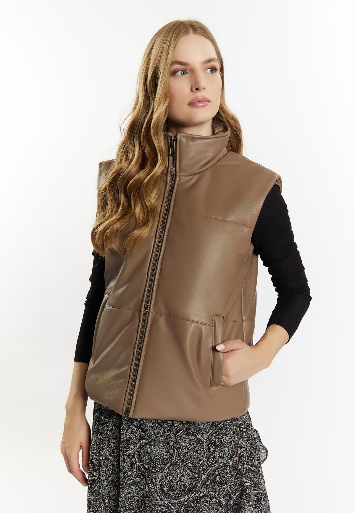 DreiMaster Vintage Damen Lederweste
