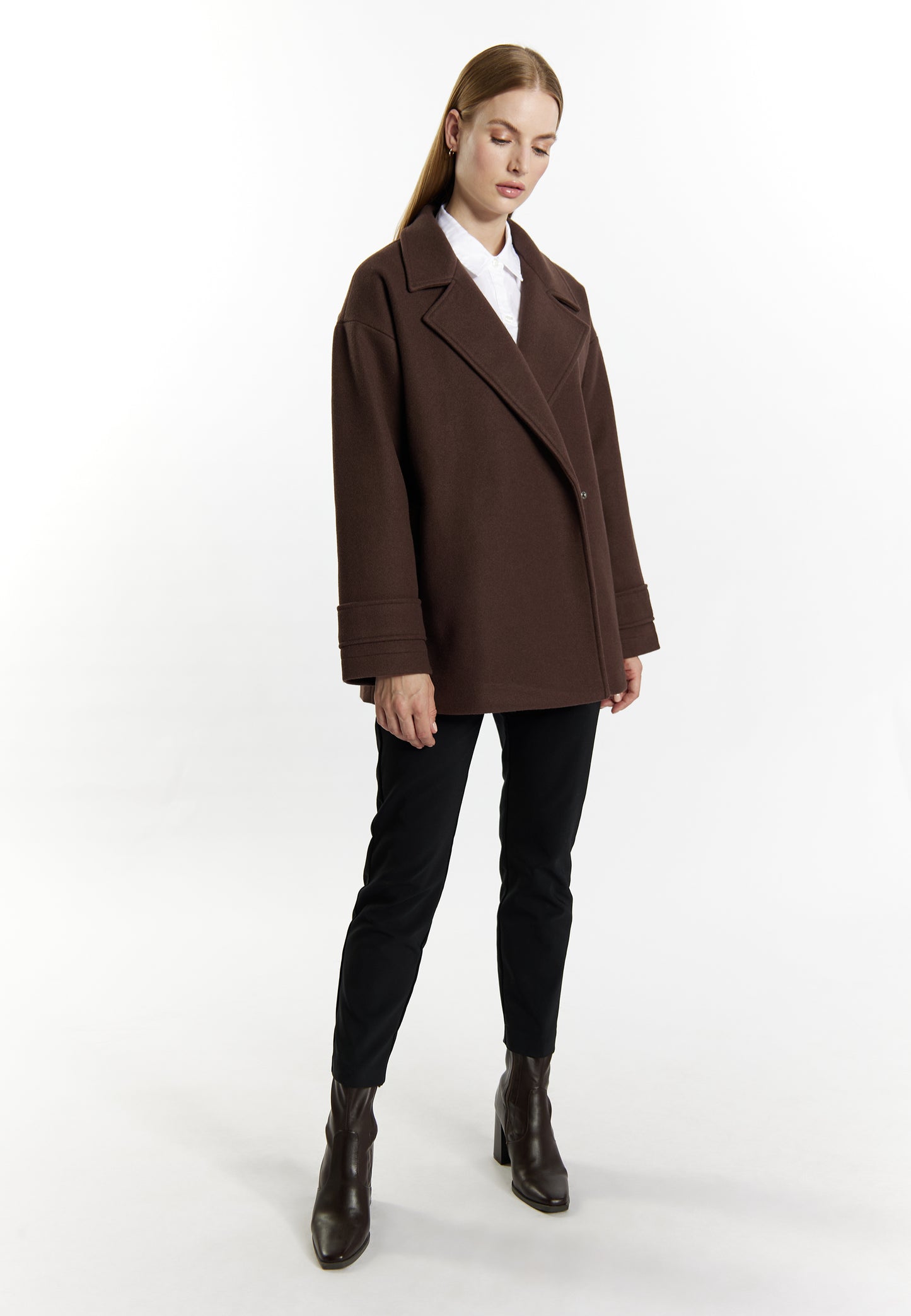 DreiMaster Klassik Women's Transitional Jacket In A Wool Look - Schmuddelwedda Shop