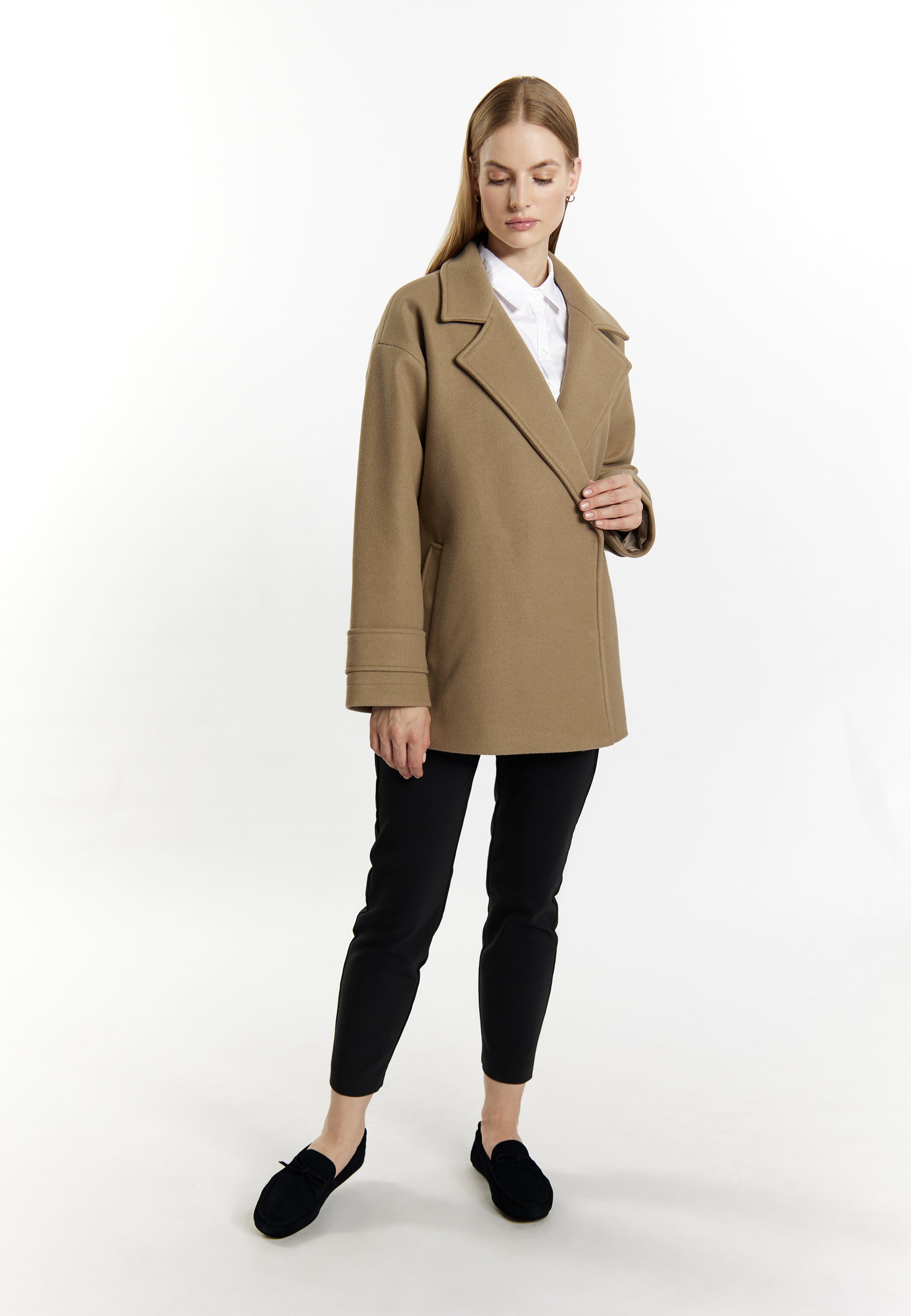 DreiMaster Klassik Women's Transitional Jacket In A Wool Look - Schmuddelwedda Shop