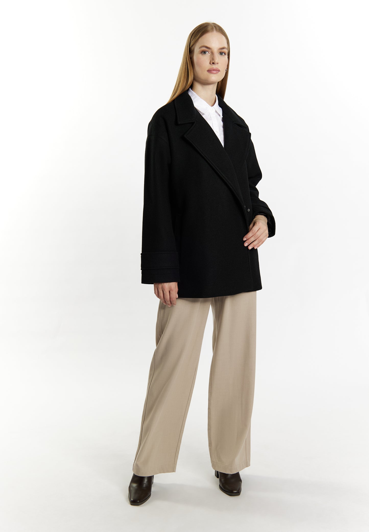 DreiMaster Klassik Women's Transitional Jacket In A Wool Look - Schmuddelwedda Shop