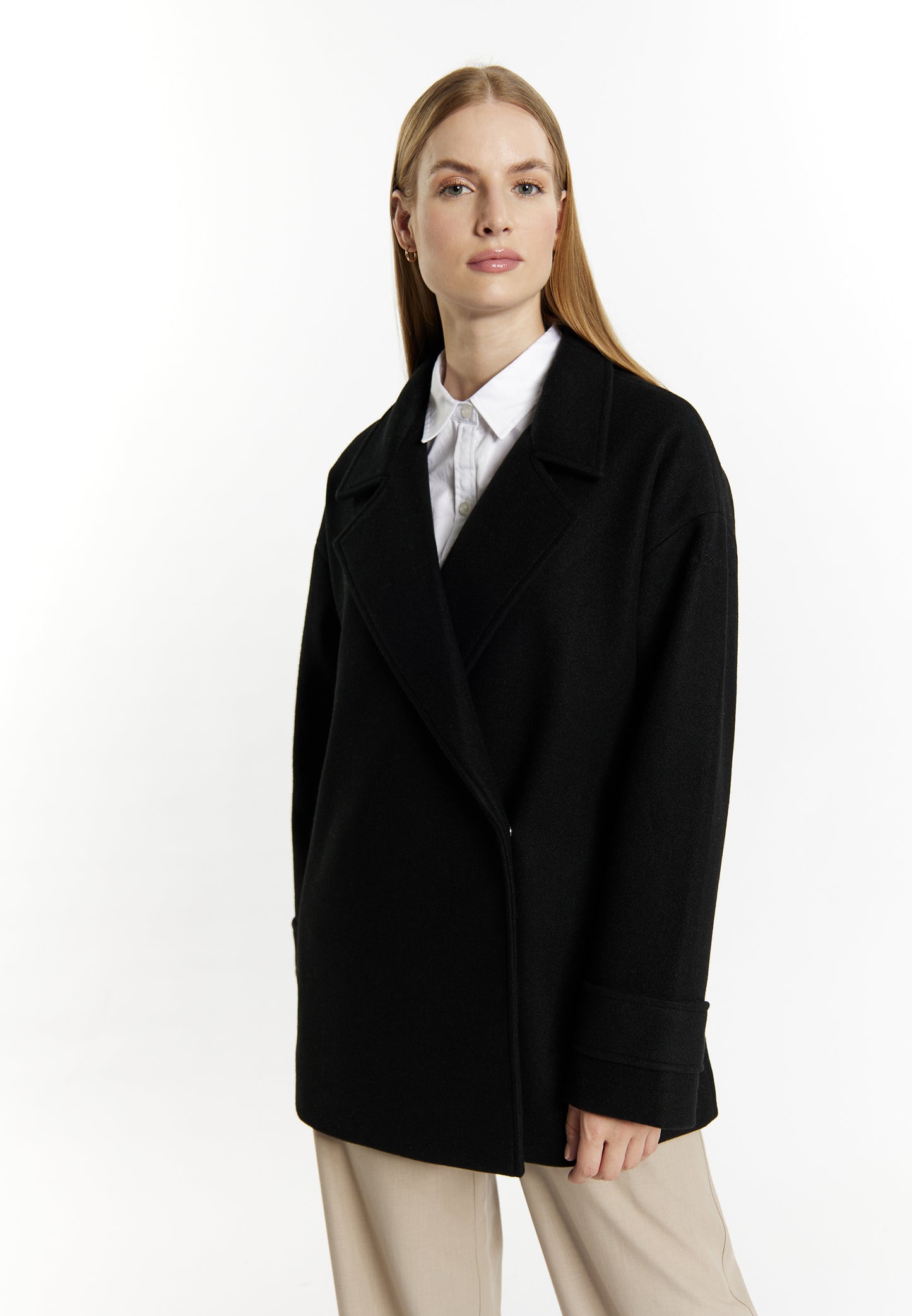 DreiMaster Klassik Women's Transitional Jacket In A Wool Look - Schmuddelwedda Shop
