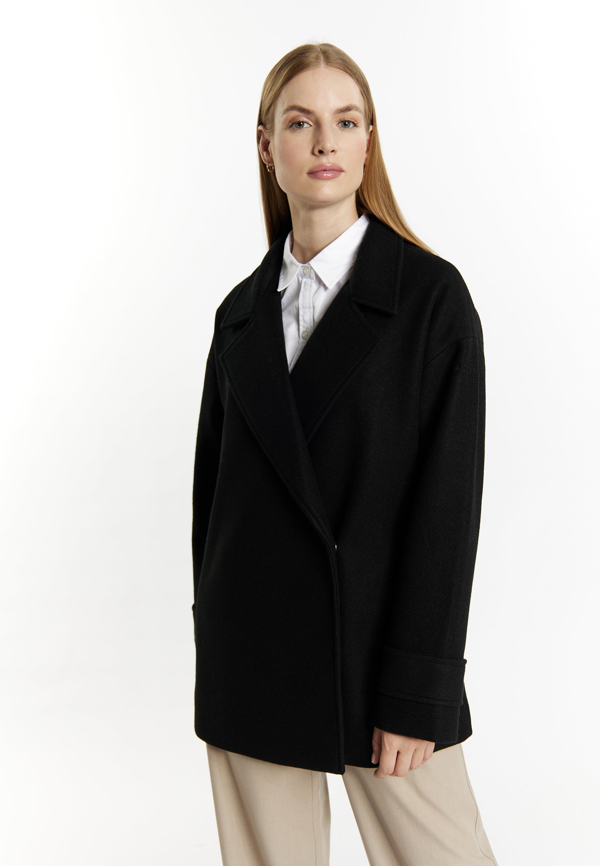 DreiMaster Klassik Women's Transitional Jacket In A Wool Look - Schmuddelwedda Shop