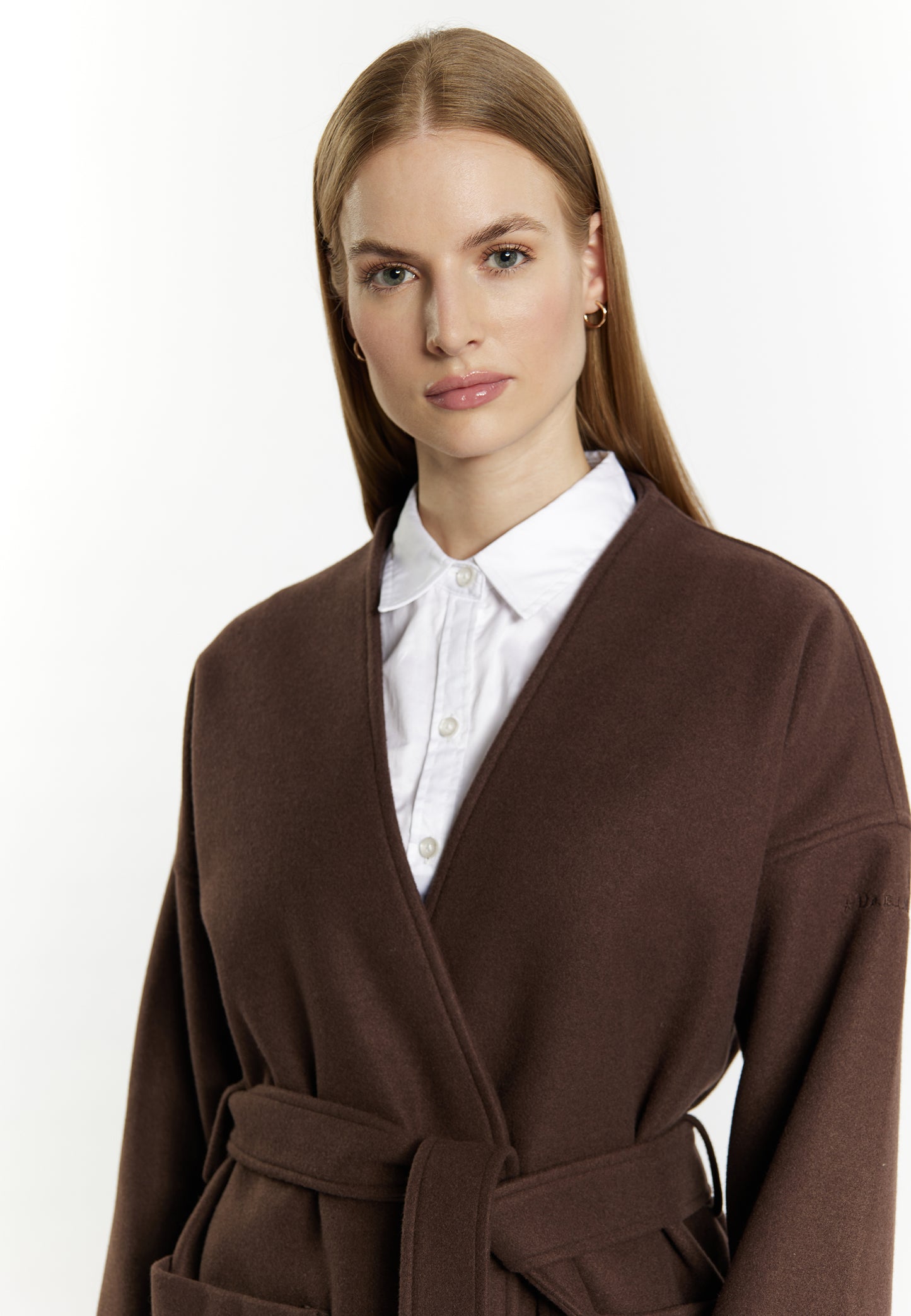 Dreimaster Klassik Women's Transitional Coat In A Wool Look - Schmuddelwedda Shop