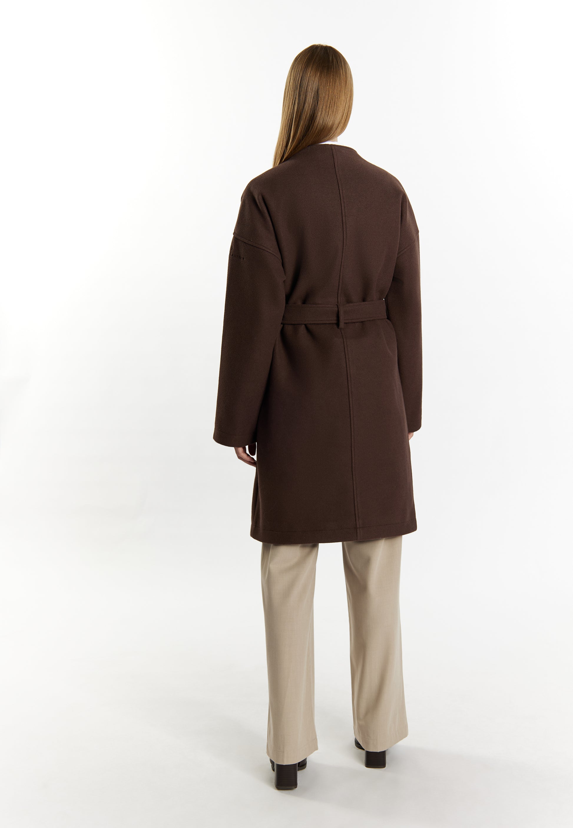 Dreimaster Klassik Women's Transitional Coat In A Wool Look - Schmuddelwedda Shop