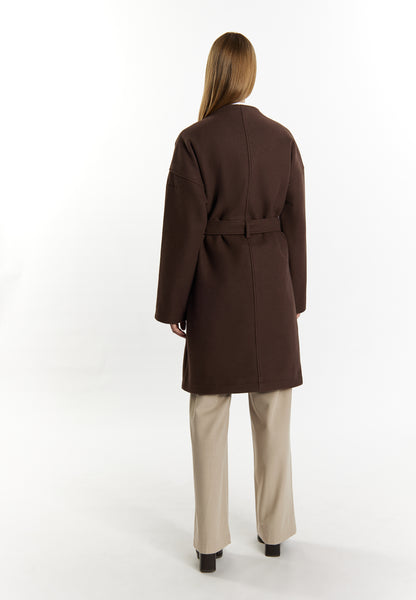 Dreimaster Klassik Women's Transitional Coat In A Wool Look - Schmuddelwedda Shop