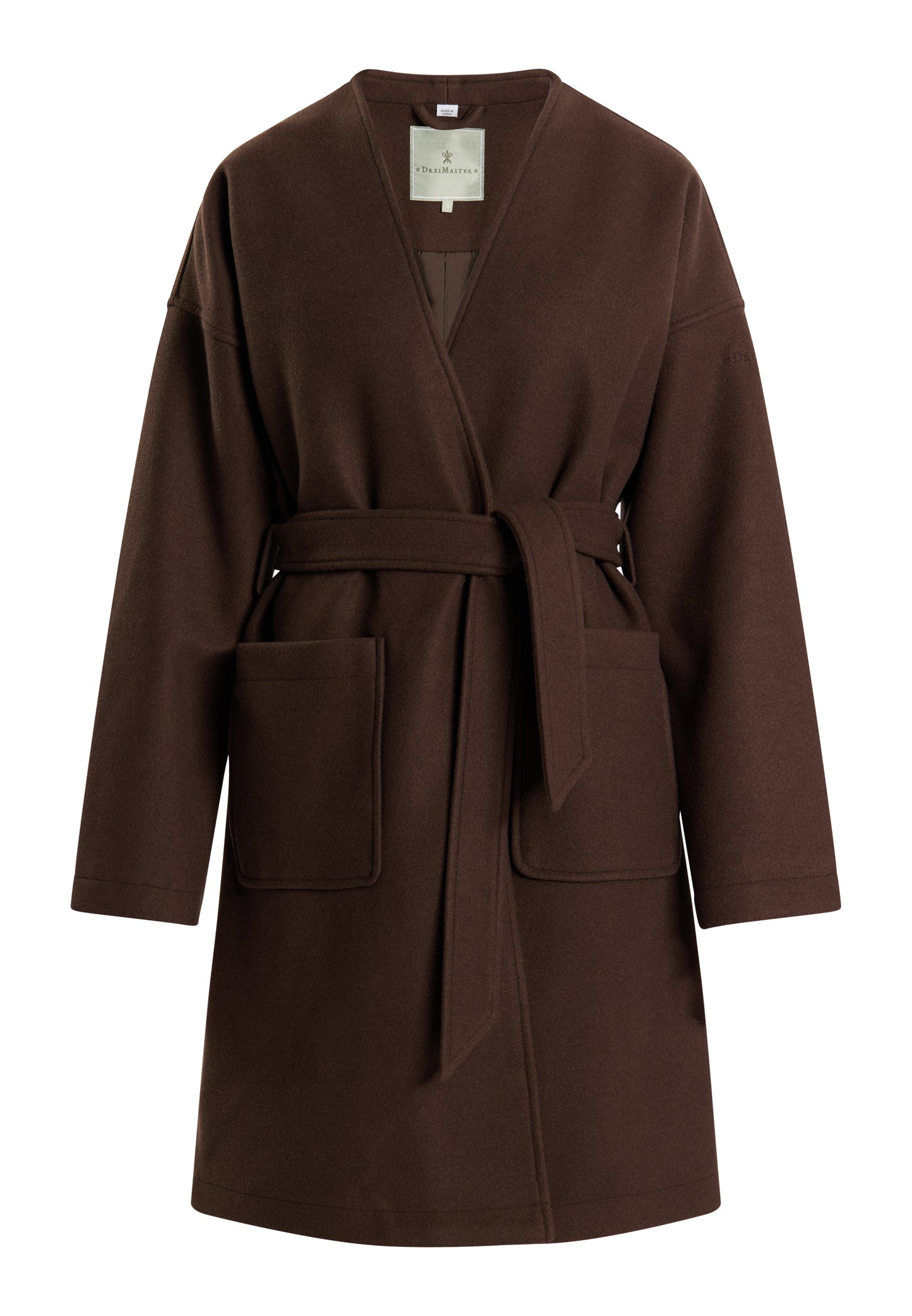 Dreimaster Klassik Women's Transitional Coat In A Wool Look - Schmuddelwedda Shop