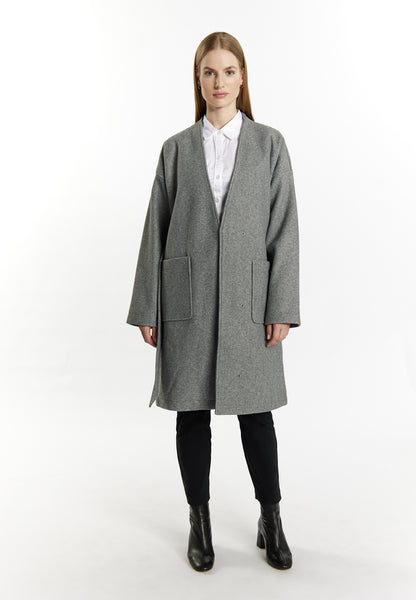 Dreimaster Klassik Women's Transitional Coat In A Wool Look - Schmuddelwedda Shop