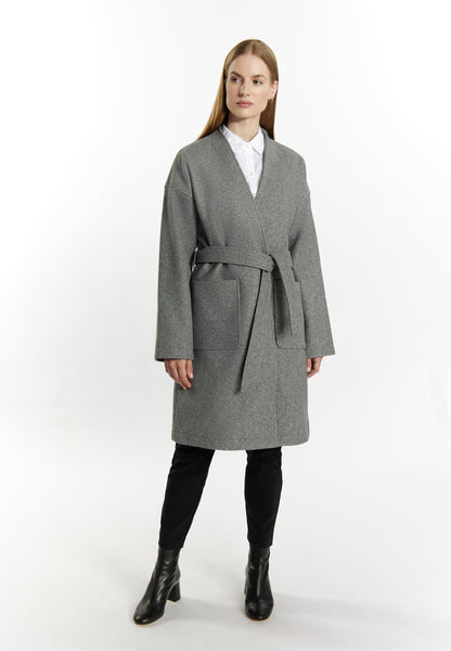 Dreimaster Klassik Women's Transitional Coat In A Wool Look - Schmuddelwedda Shop