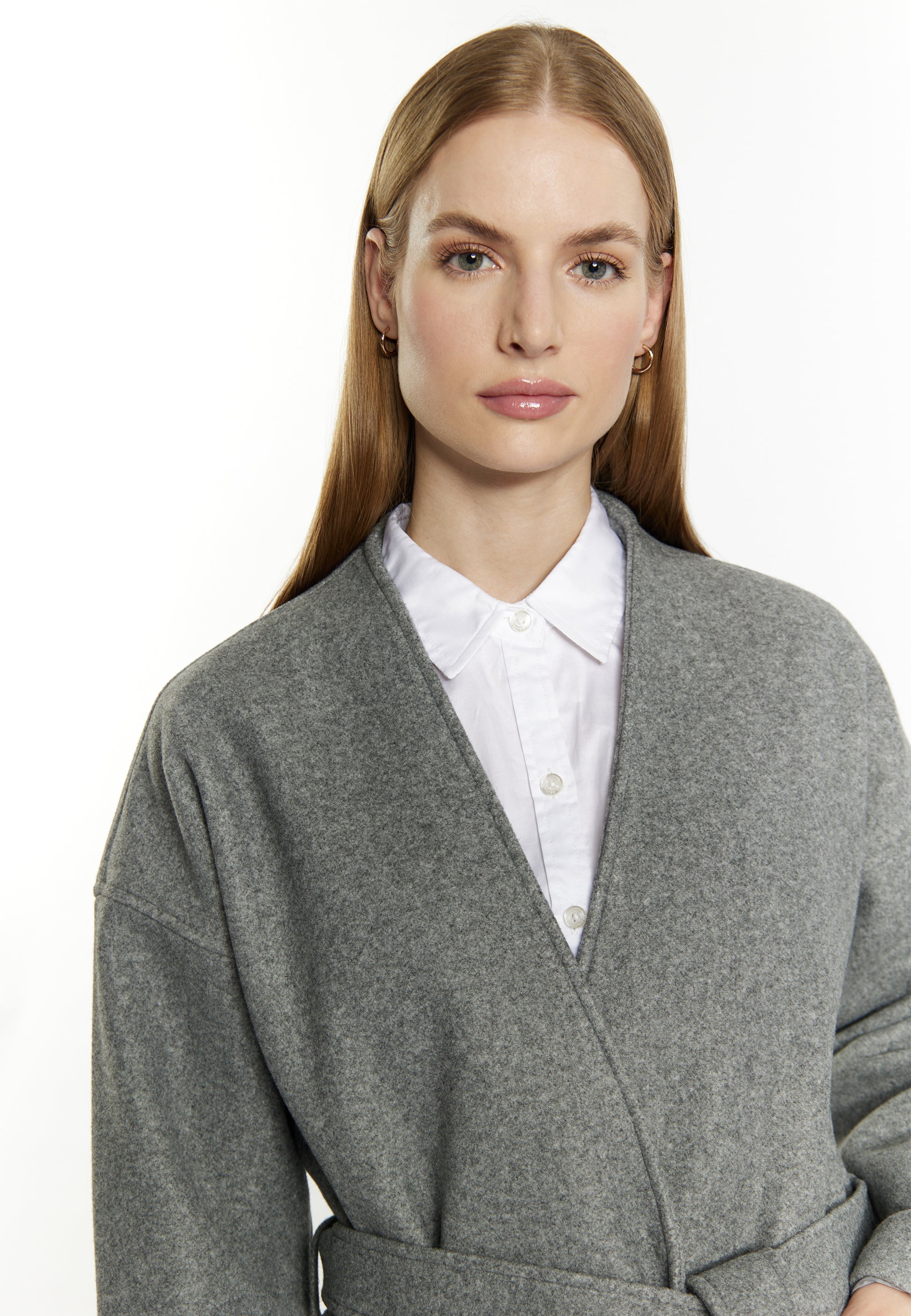 Dreimaster Klassik Women's Transitional Coat In A Wool Look - Schmuddelwedda Shop