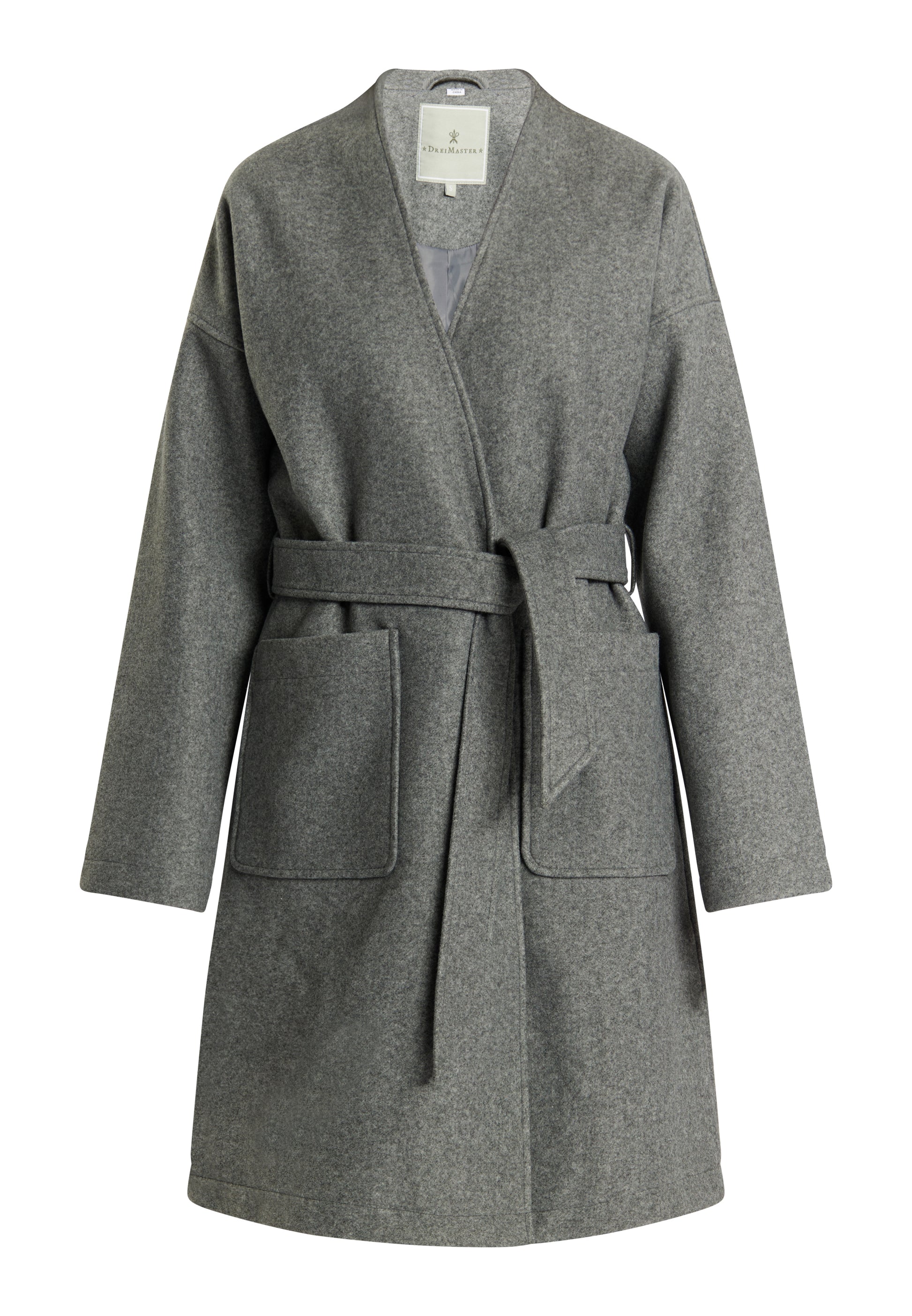 Dreimaster Klassik Women's Transitional Coat In A Wool Look - Schmuddelwedda Shop