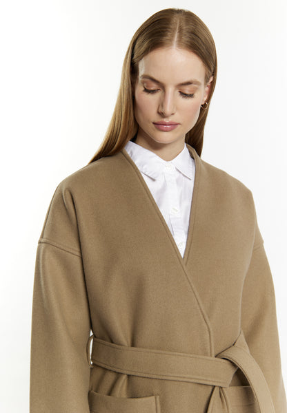 Dreimaster Klassik Women's Transitional Coat In A Wool Look - Schmuddelwedda Shop