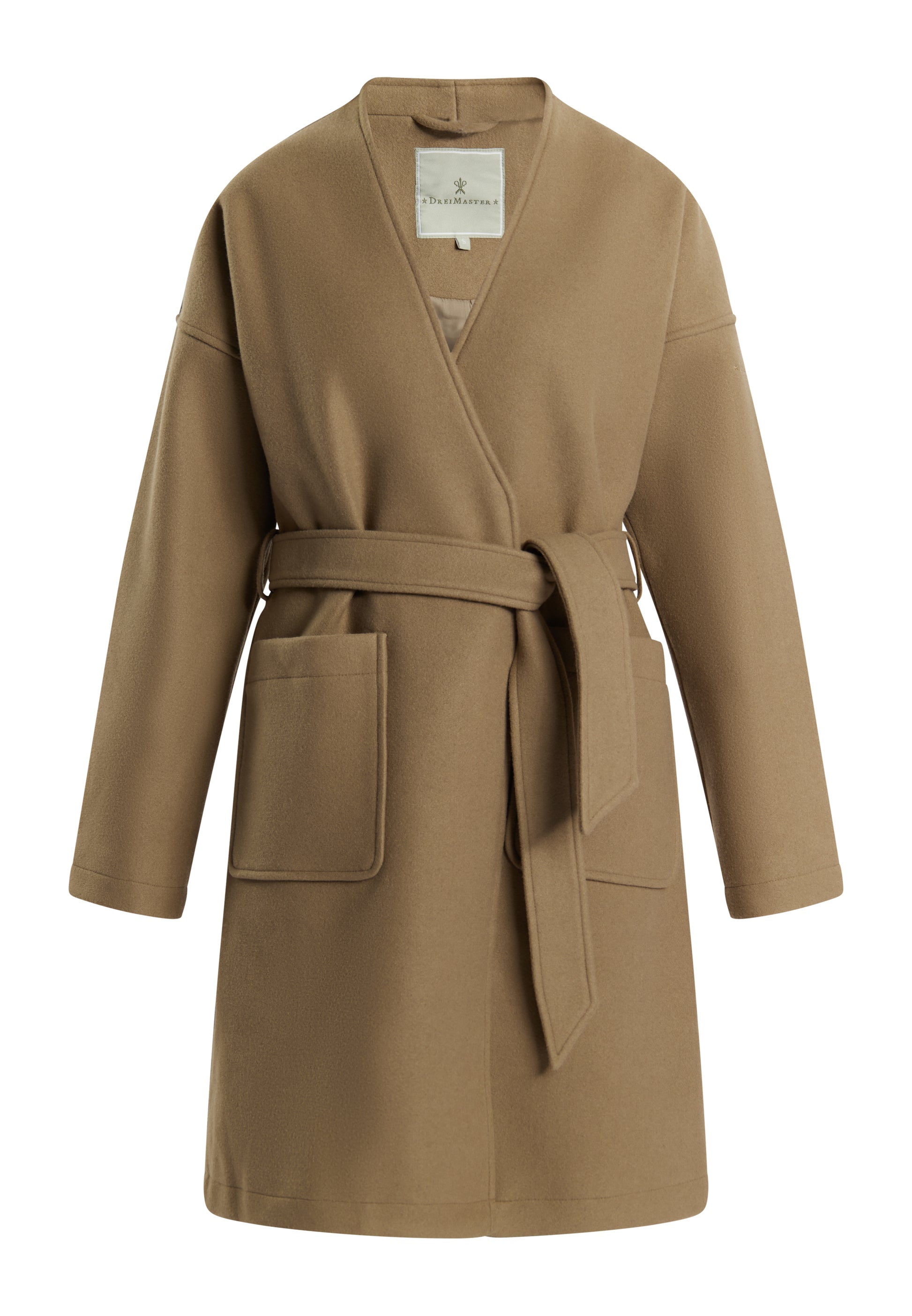 Dreimaster Klassik Women's Transitional Coat In A Wool Look - Schmuddelwedda Shop