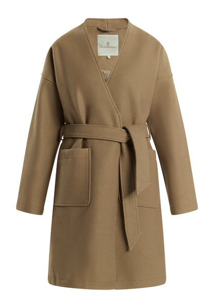 Dreimaster Klassik Women's Transitional Coat In A Wool Look - Schmuddelwedda Shop