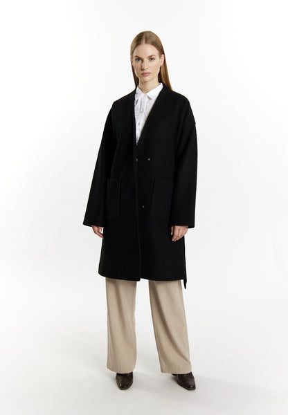 Dreimaster Klassik Women's Transitional Coat In A Wool Look - Schmuddelwedda Shop