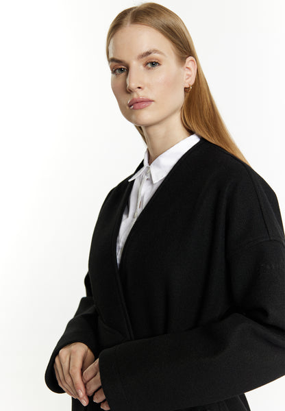 Dreimaster Klassik Women's Transitional Coat In A Wool Look - Schmuddelwedda Shop