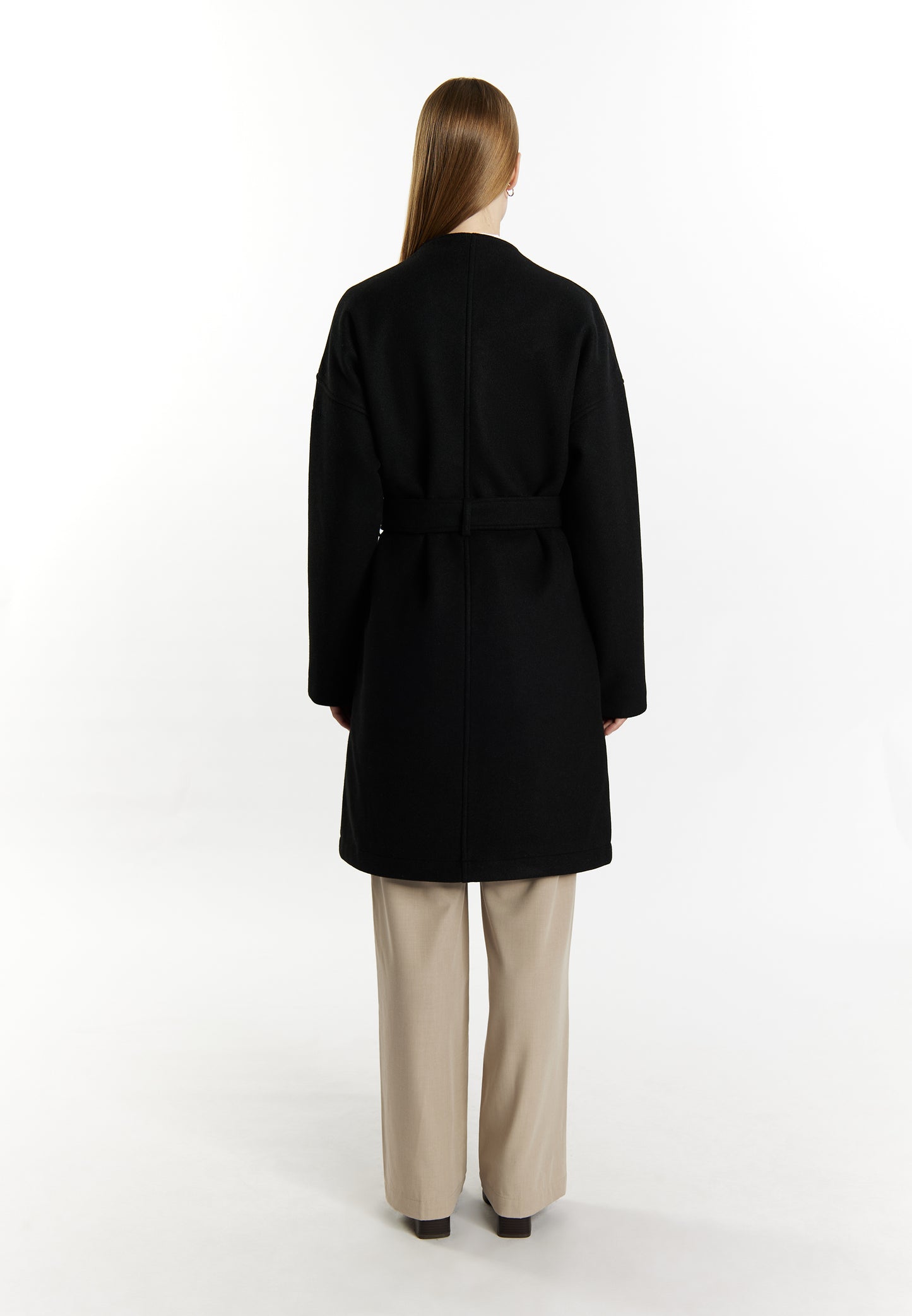 Dreimaster Klassik Women's Transitional Coat In A Wool Look - Schmuddelwedda Shop