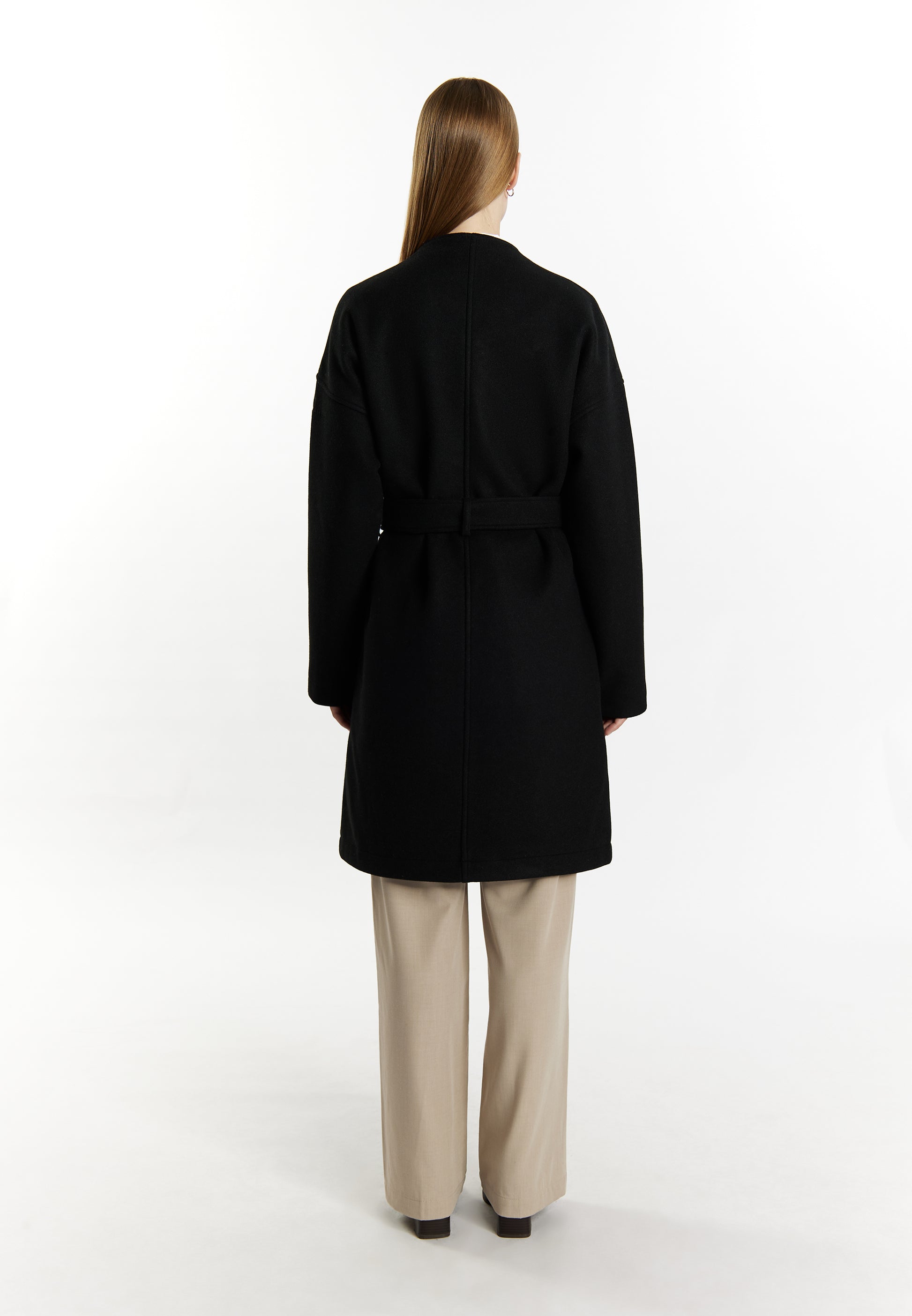 Dreimaster Klassik Women's Transitional Coat In A Wool Look - Schmuddelwedda Shop