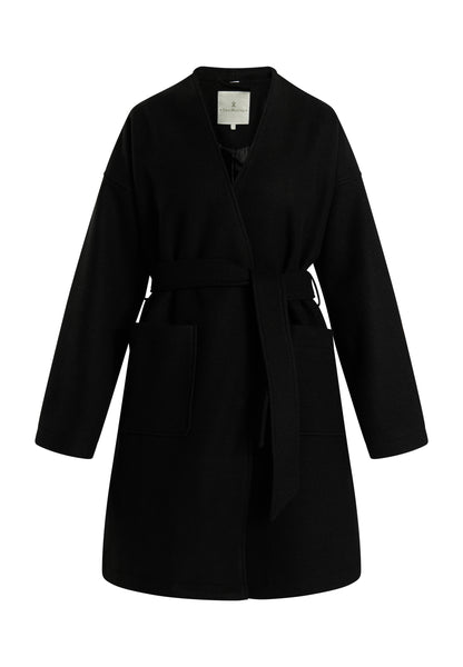 Dreimaster Klassik Women's Transitional Coat In A Wool Look - Schmuddelwedda Shop