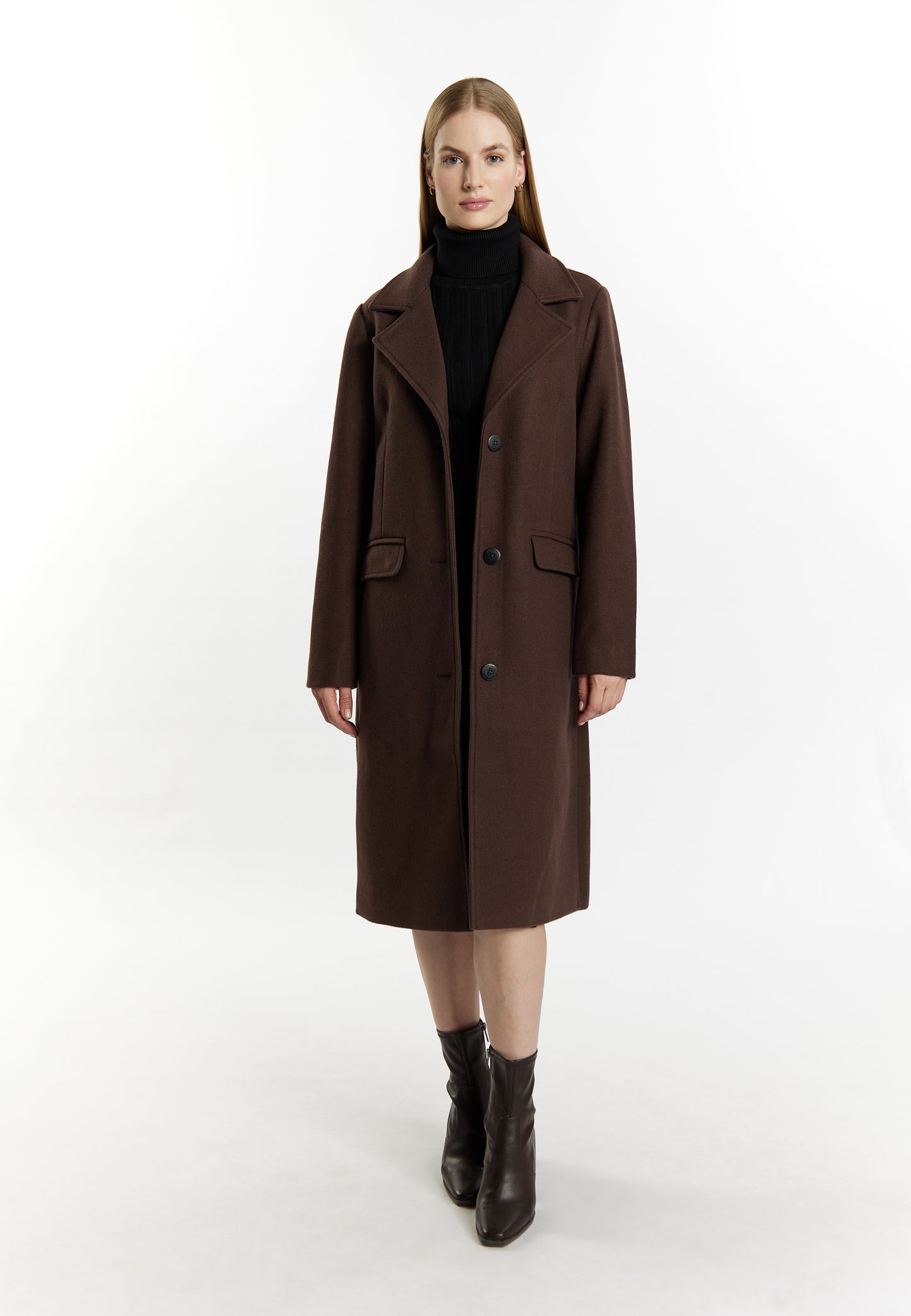 Dreimaster Klassik Women's Transitional Jacket In A Wool Look - Schmuddelwedda Shop