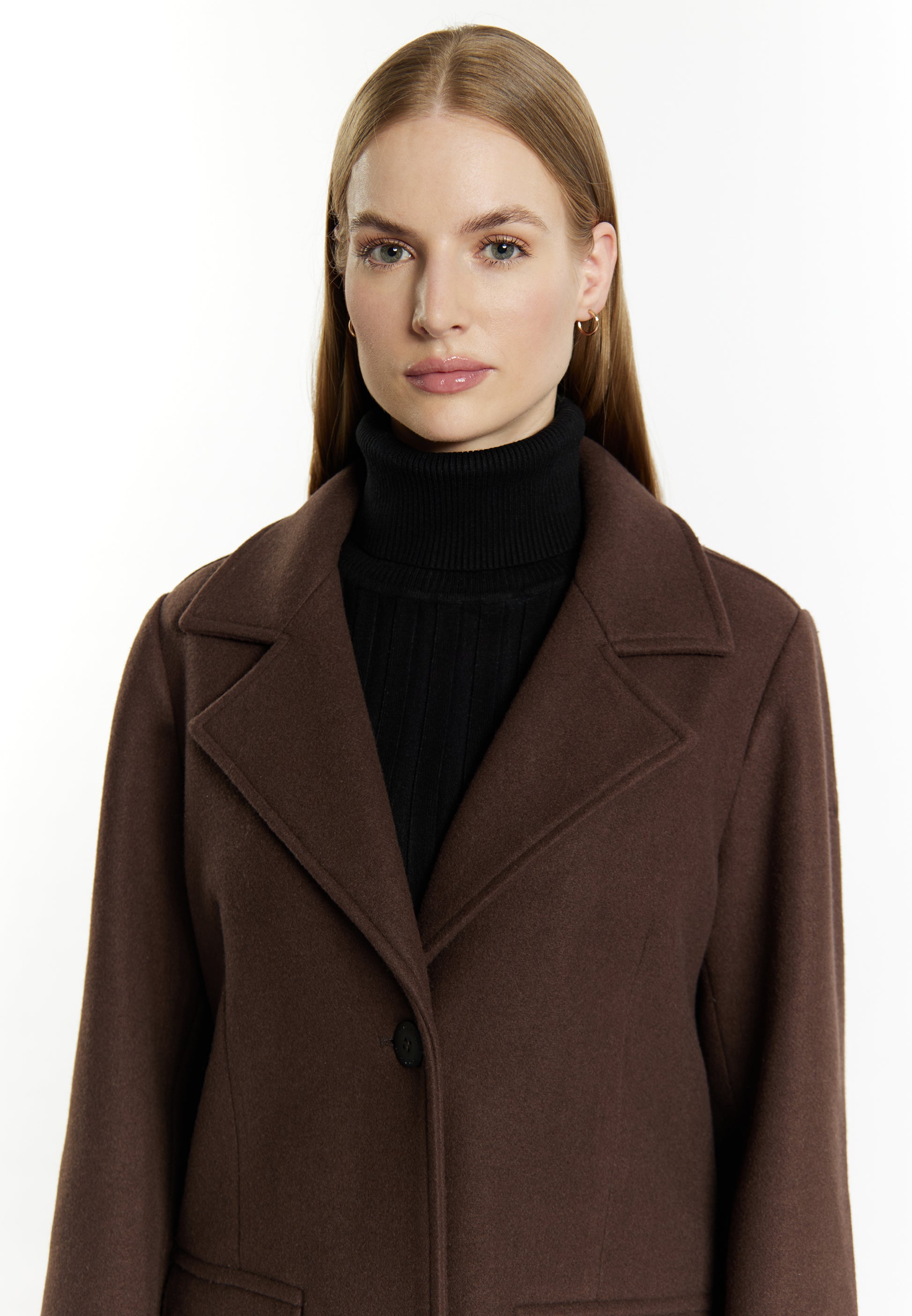 Dreimaster Klassik Women's Transitional Jacket In A Wool Look - Schmuddelwedda Shop