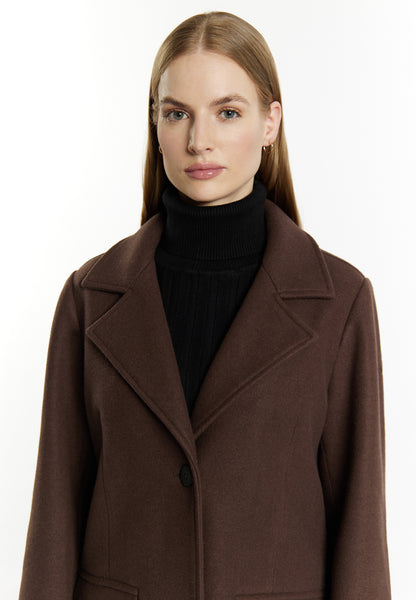 Dreimaster Klassik Women's Transitional Jacket In A Wool Look - Schmuddelwedda Shop