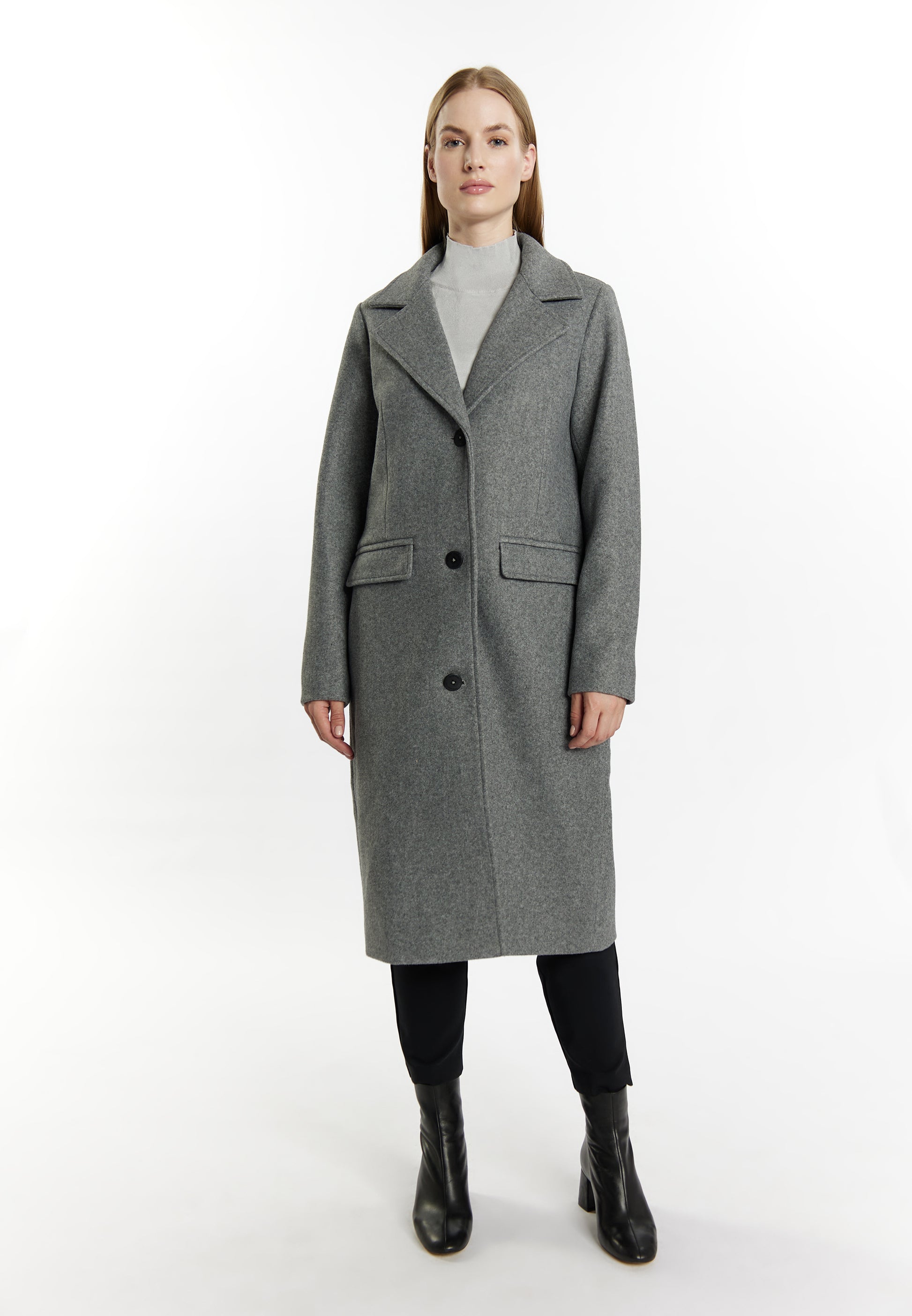 Dreimaster Klassik Women's Transitional Jacket In A Wool Look - Schmuddelwedda Shop