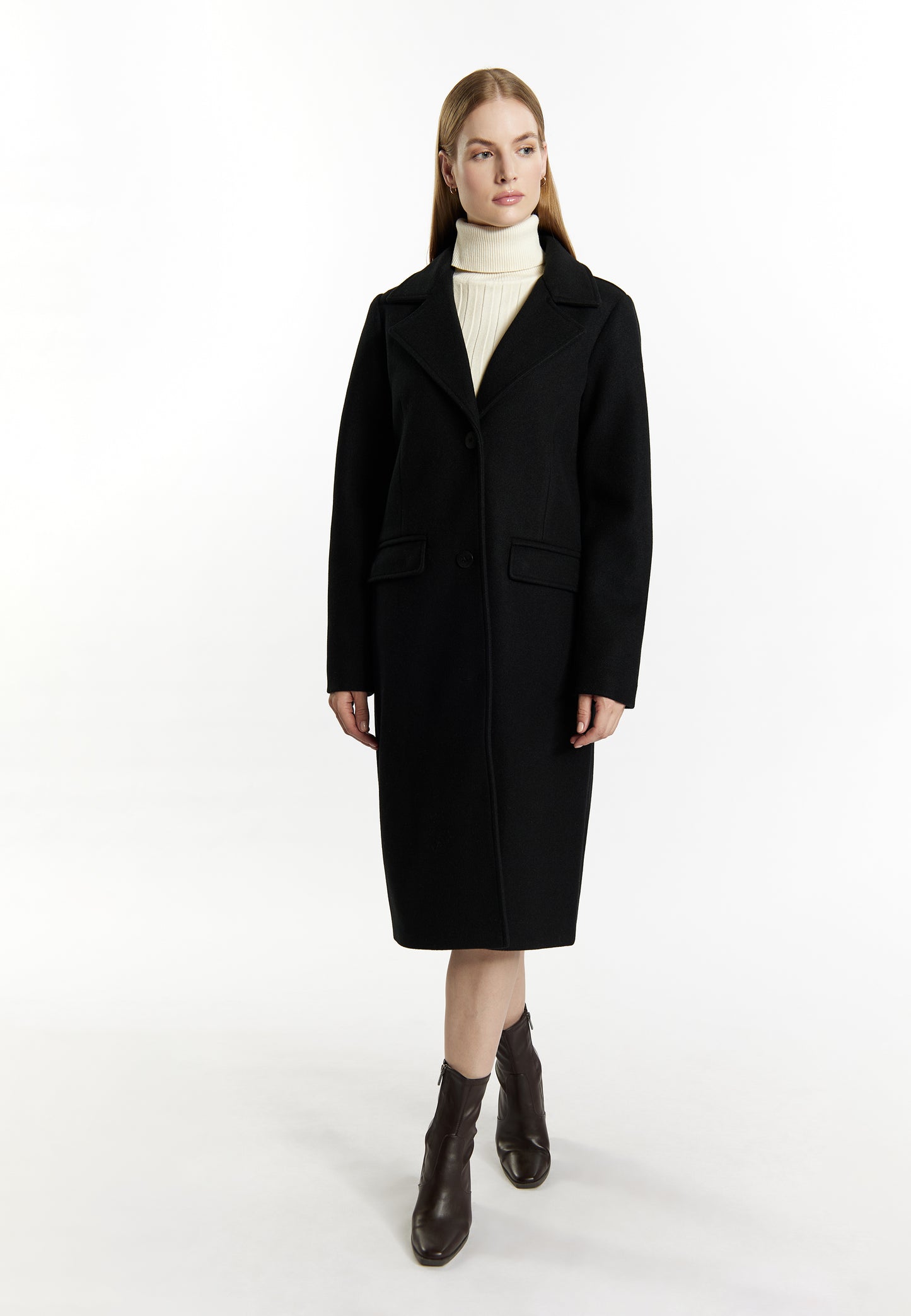 Dreimaster Klassik Women's Transitional Jacket In A Wool Look - Schmuddelwedda Shop
