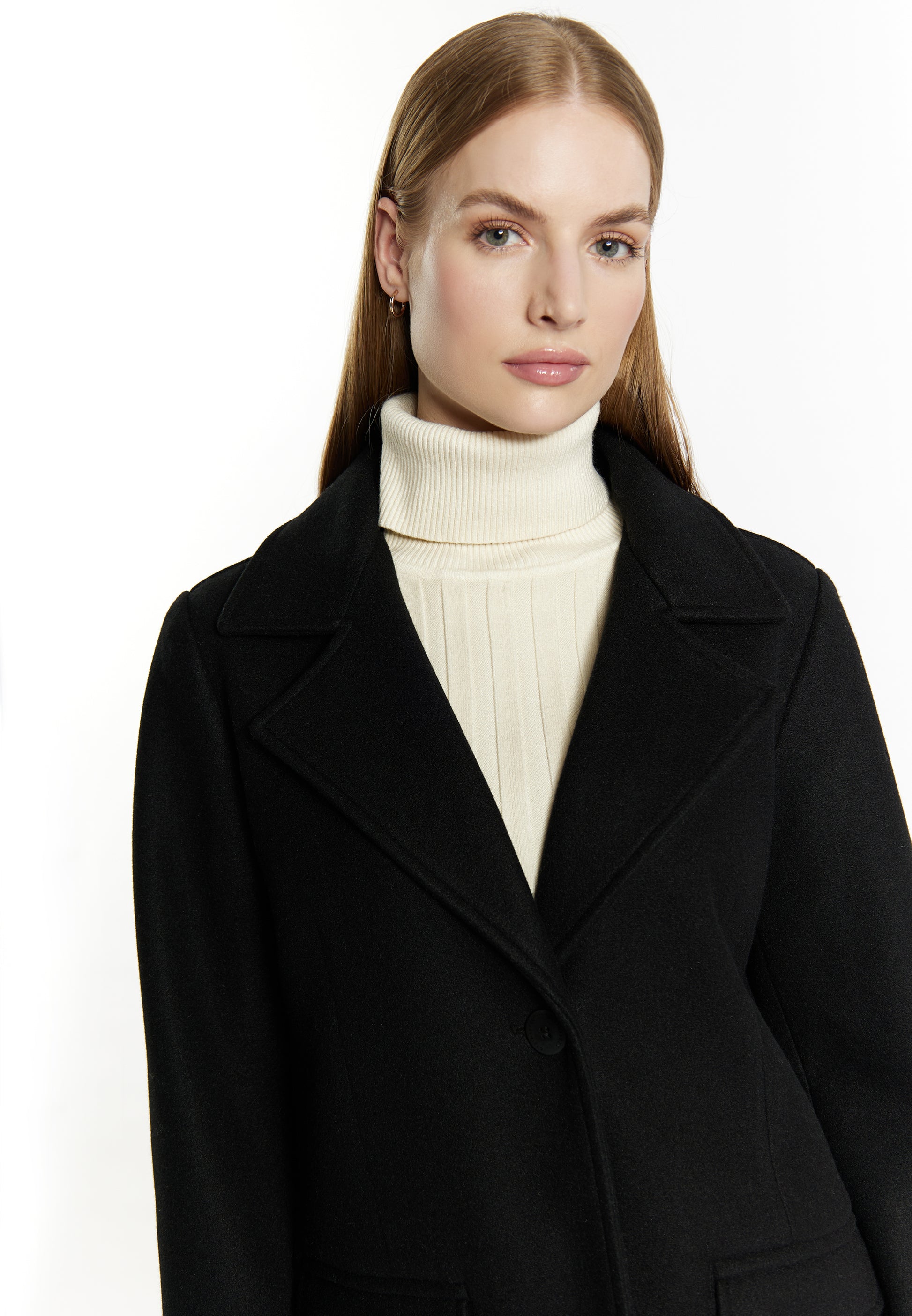 Dreimaster Klassik Women's Transitional Jacket In A Wool Look - Schmuddelwedda Shop