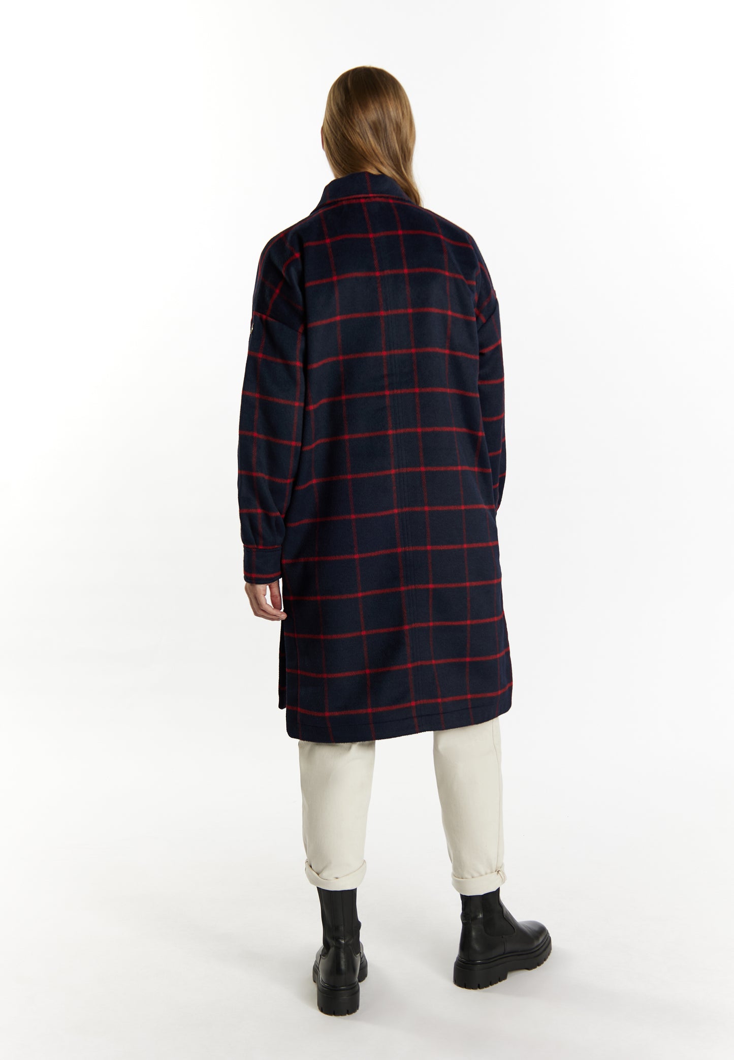 Dreimaster Vintage Damen Übergangsmantel in Wolloptik