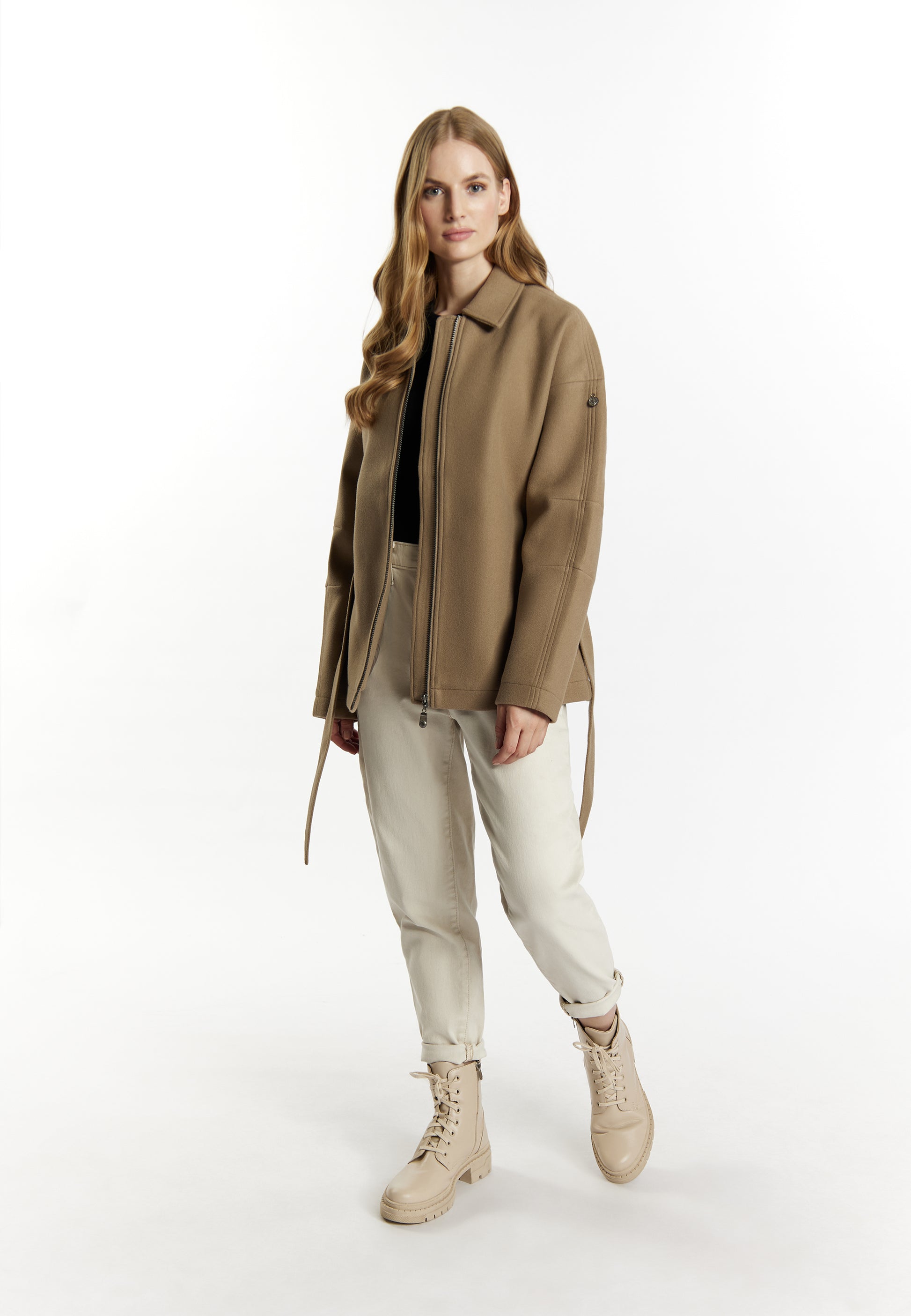 DreiMaster Vintage Women's Transitional Jacket In A Wool Look